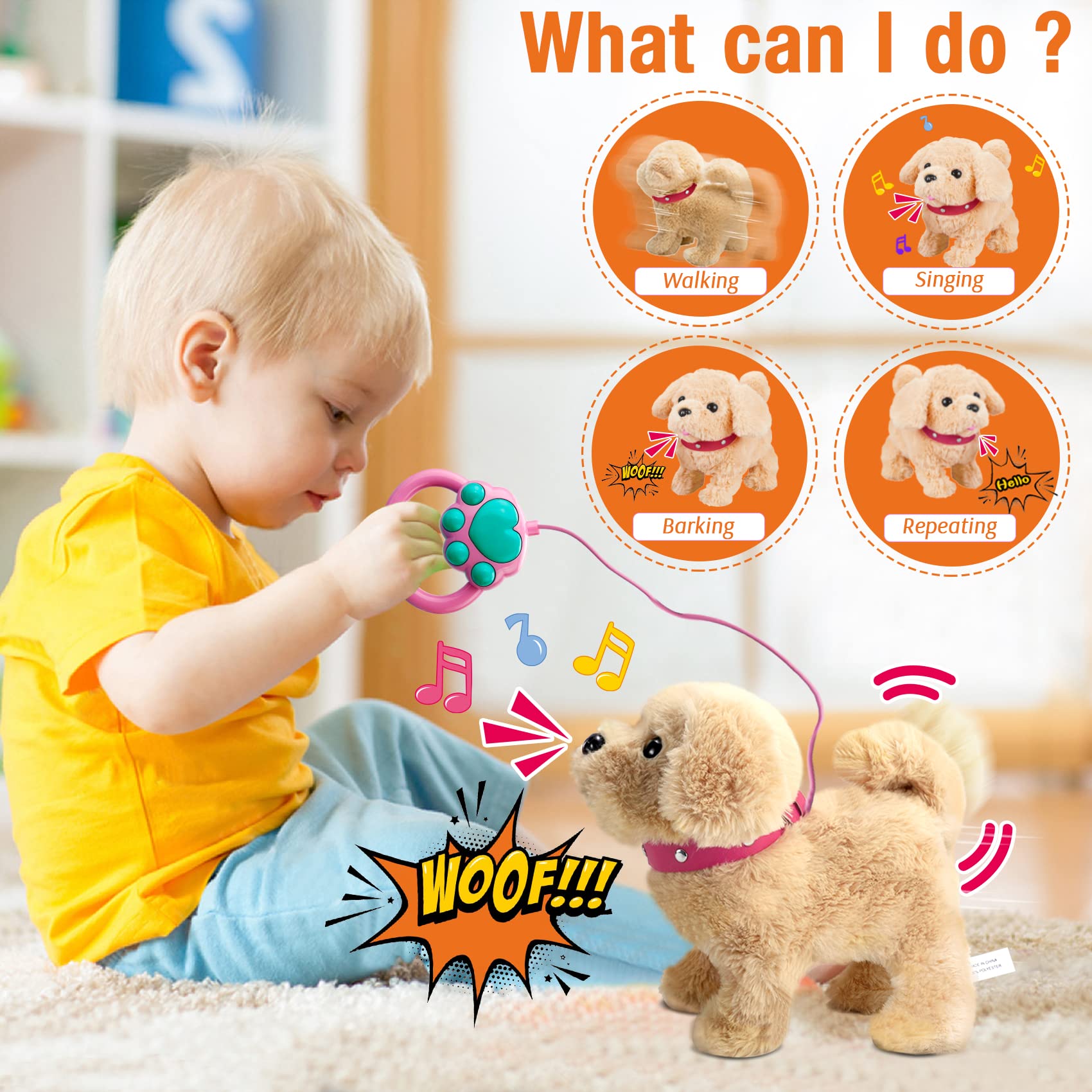 Foto 3 pulgar | Peluche Parlante Koonie Golden Retriever Para Niños - Venta Internacional.