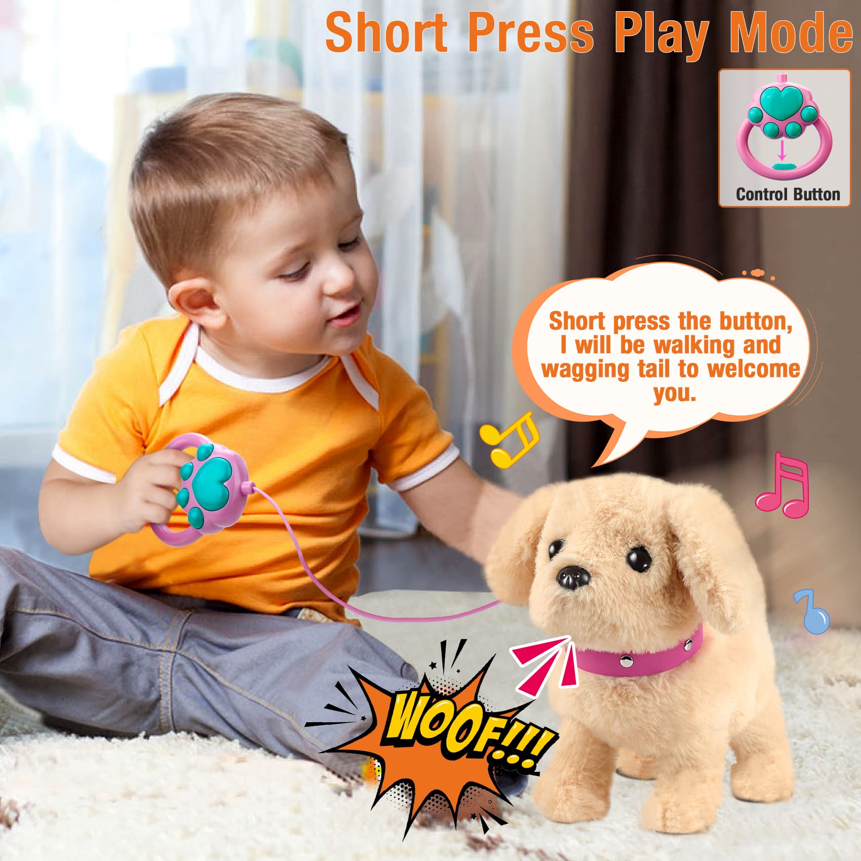 Foto 4 | Peluche Parlante Koonie Golden Retriever Para Niños - Venta Internacional.