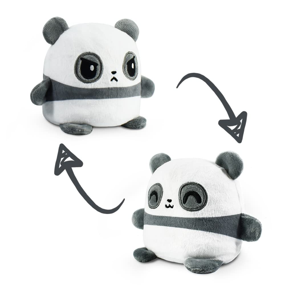 Peluche Teeturtle Plushmates Reversible Panda Con Manecillas Magnéticas - Venta Internacional.