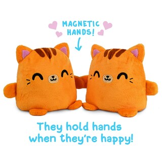 Foto 2 | Plushmates Teeturtle, Gato Atigrado Reversible, Naranja, 11,4 Cm - Venta Internacional.