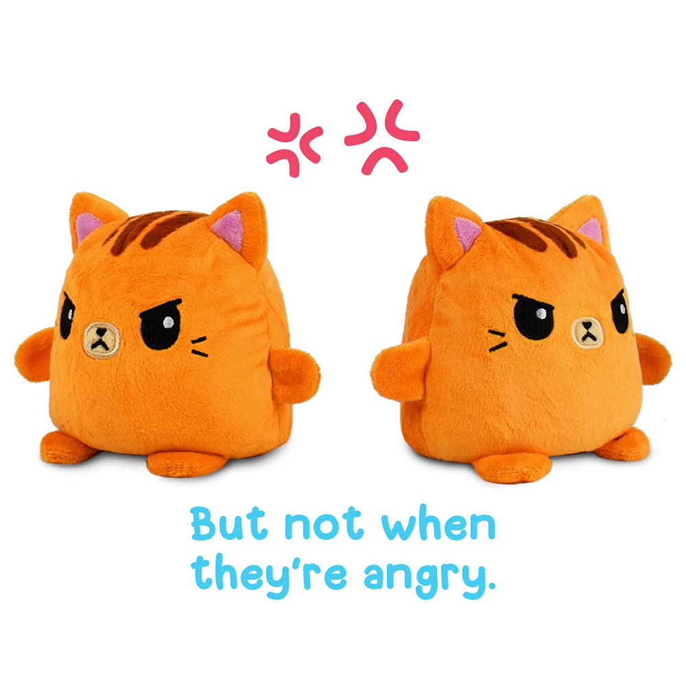 Foto 4 pulgar | Plushmates Teeturtle, Gato Atigrado Reversible, Naranja, 11,4 Cm - Venta Internacional.
