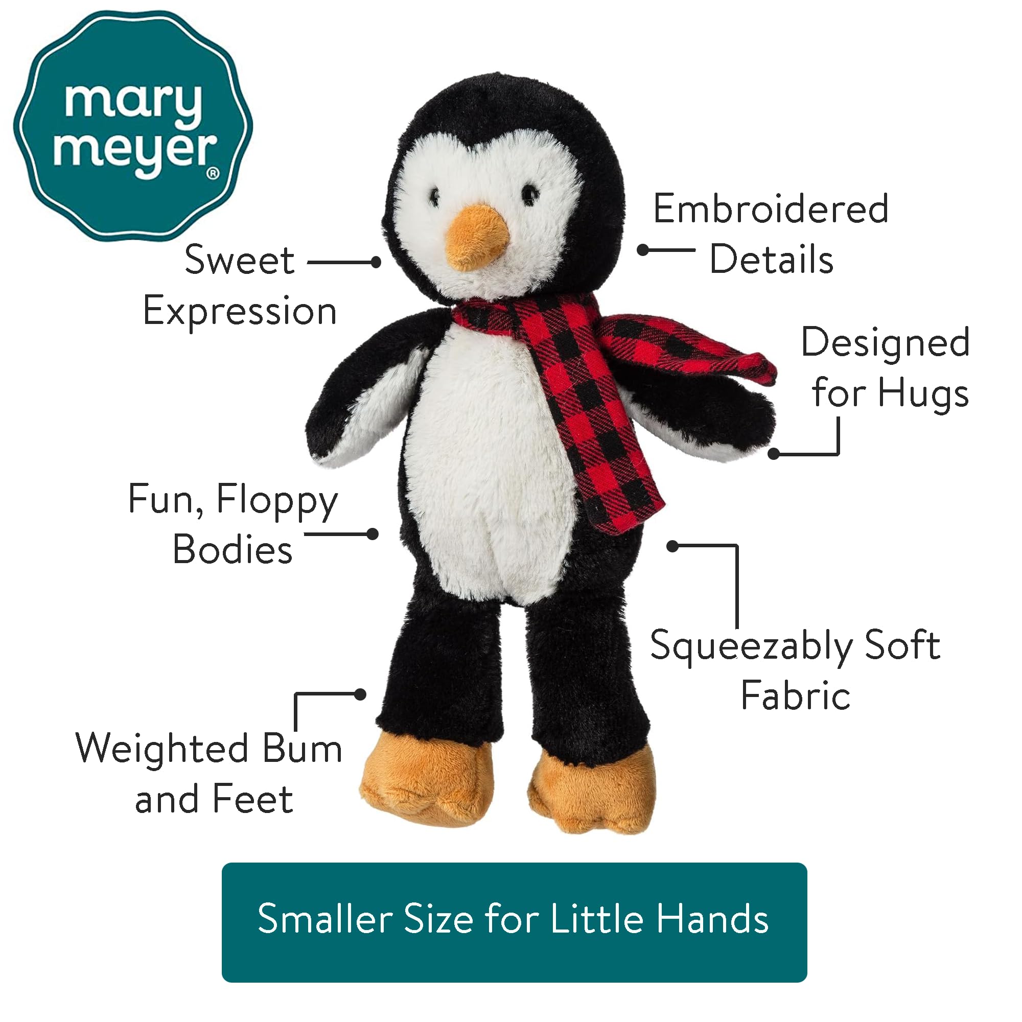 Foto 6 pulgar | Peluche Mary Meyer Marshmallow Zoo Junior Pudding Penguin - Venta Internacional.