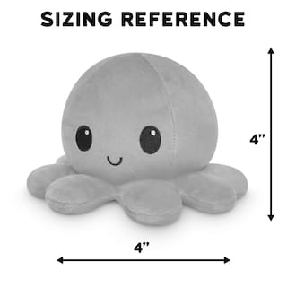 Foto 4 | Teeturtle De Peluche Reversible Con Forma De Pulpo Perforado Y Arcoíris, 10 Cm - Venta Internacional.