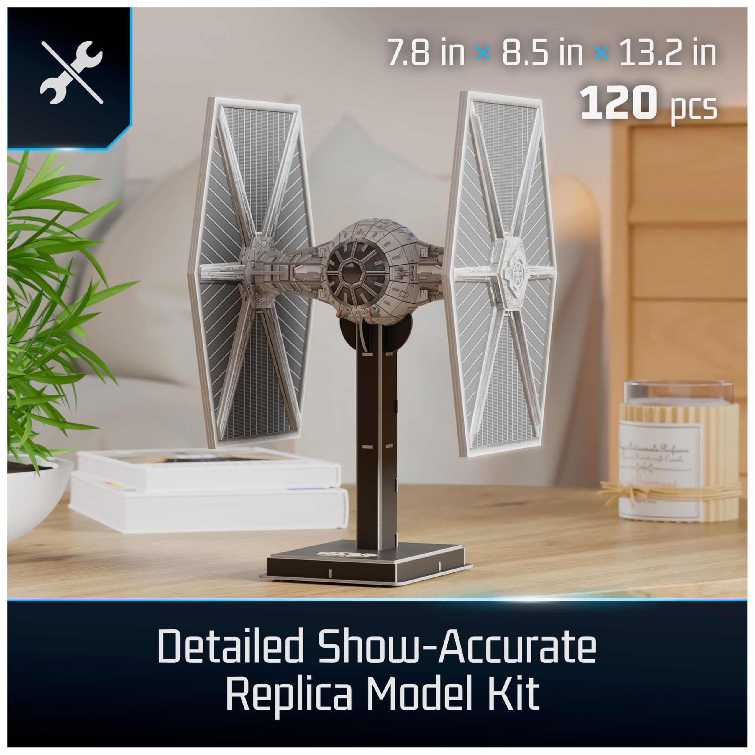 Foto 3 pulgar | Kit De Maquetas 3d Star Wars Imperial Tie Fighter, 120 Piezas - Venta Internacional.