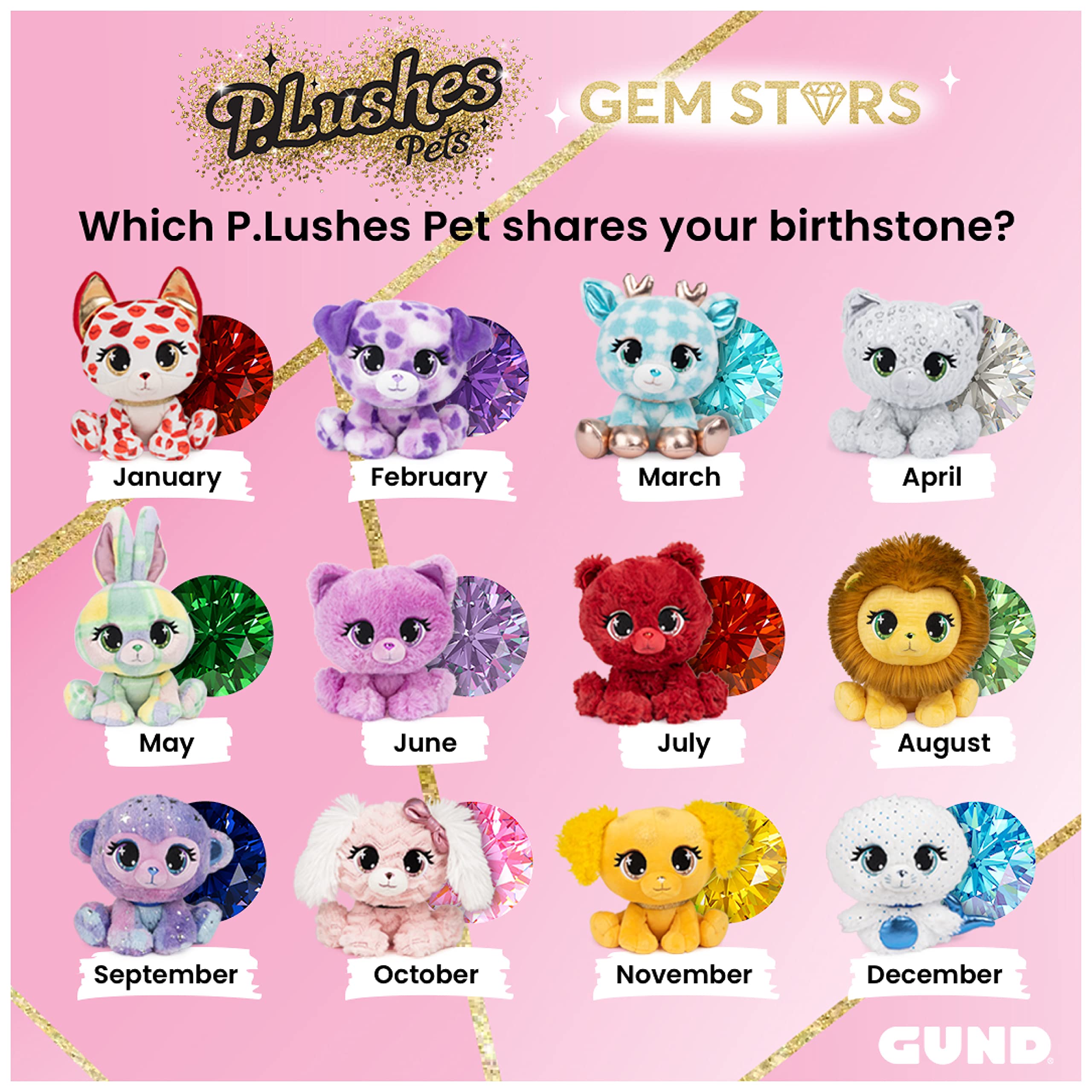 Foto 7 pulgar | Peluche Gund P.lushes Pets Gem Stars Scarlett Smooches - Venta Internacional.