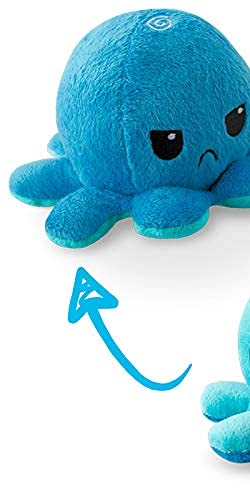 Foto 3 pulgar | Plushie Teeturtle The Original Reversible Octopus Azul Claro + Oscuro - Venta Internacional.