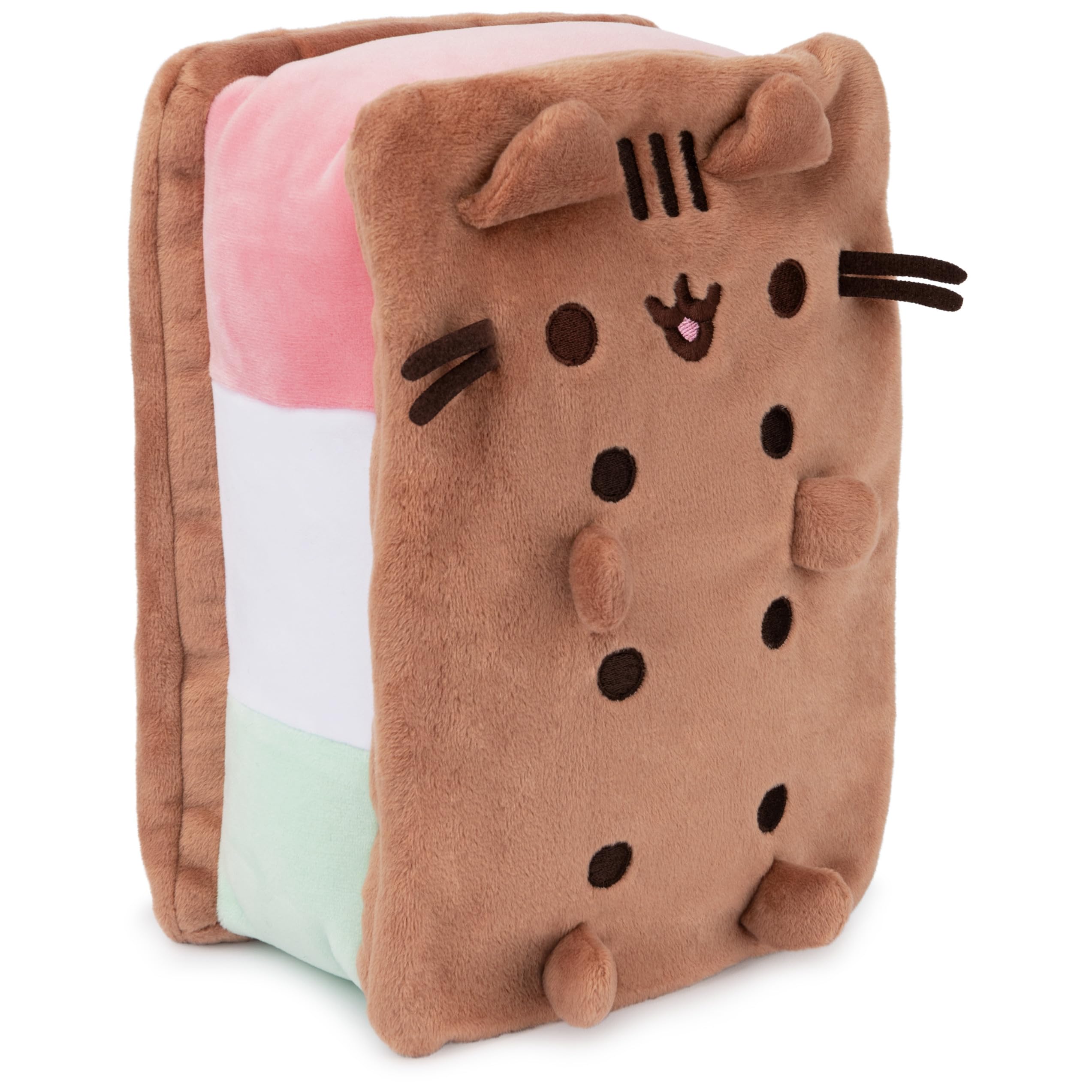 Sandwich de Helado Napolitano Pusheen de Peluche Gund 24 cm - Venta Internacional