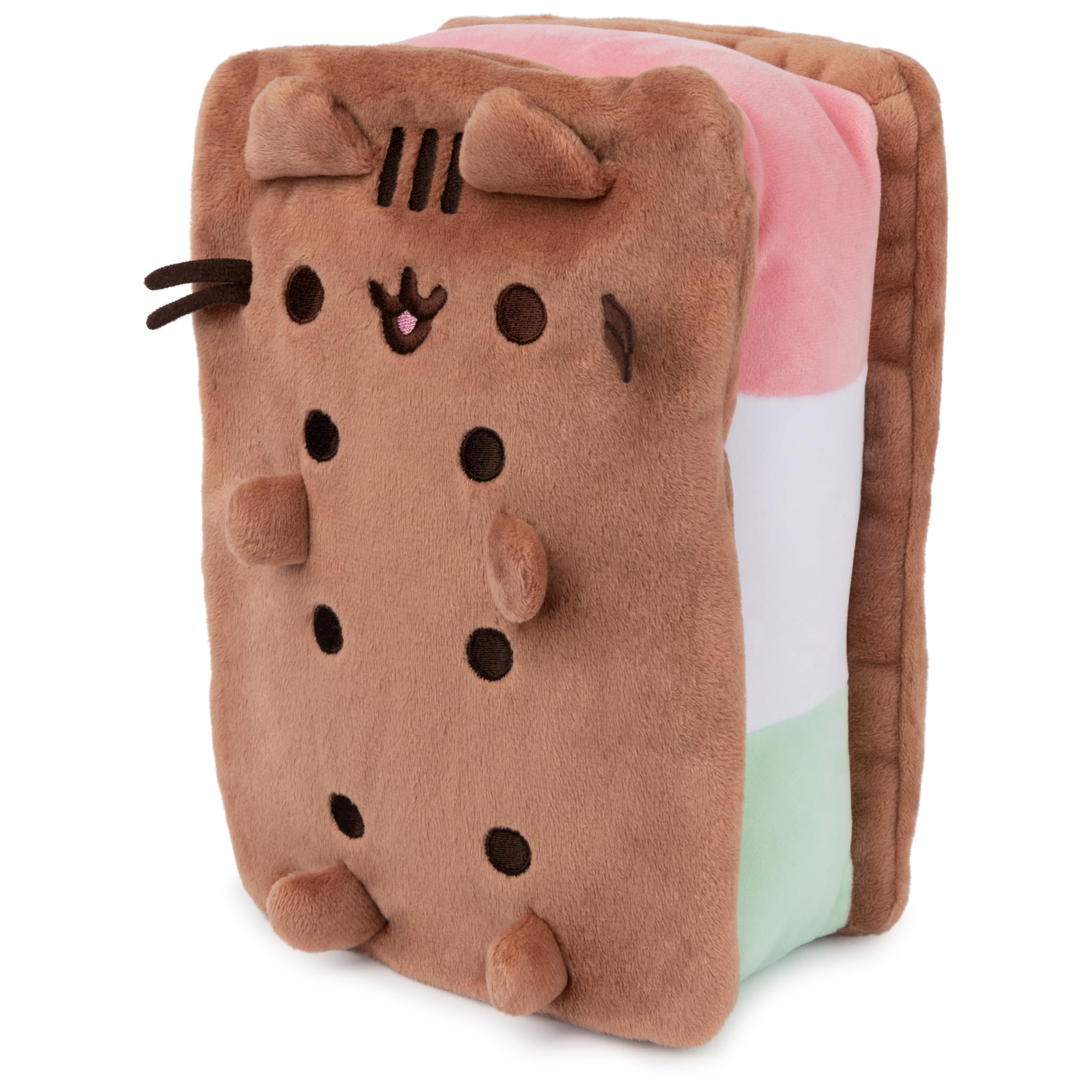 Foto 4 pulgar | Sandwich de Helado Napolitano Pusheen de Peluche Gund 24 cm - Venta Internacional