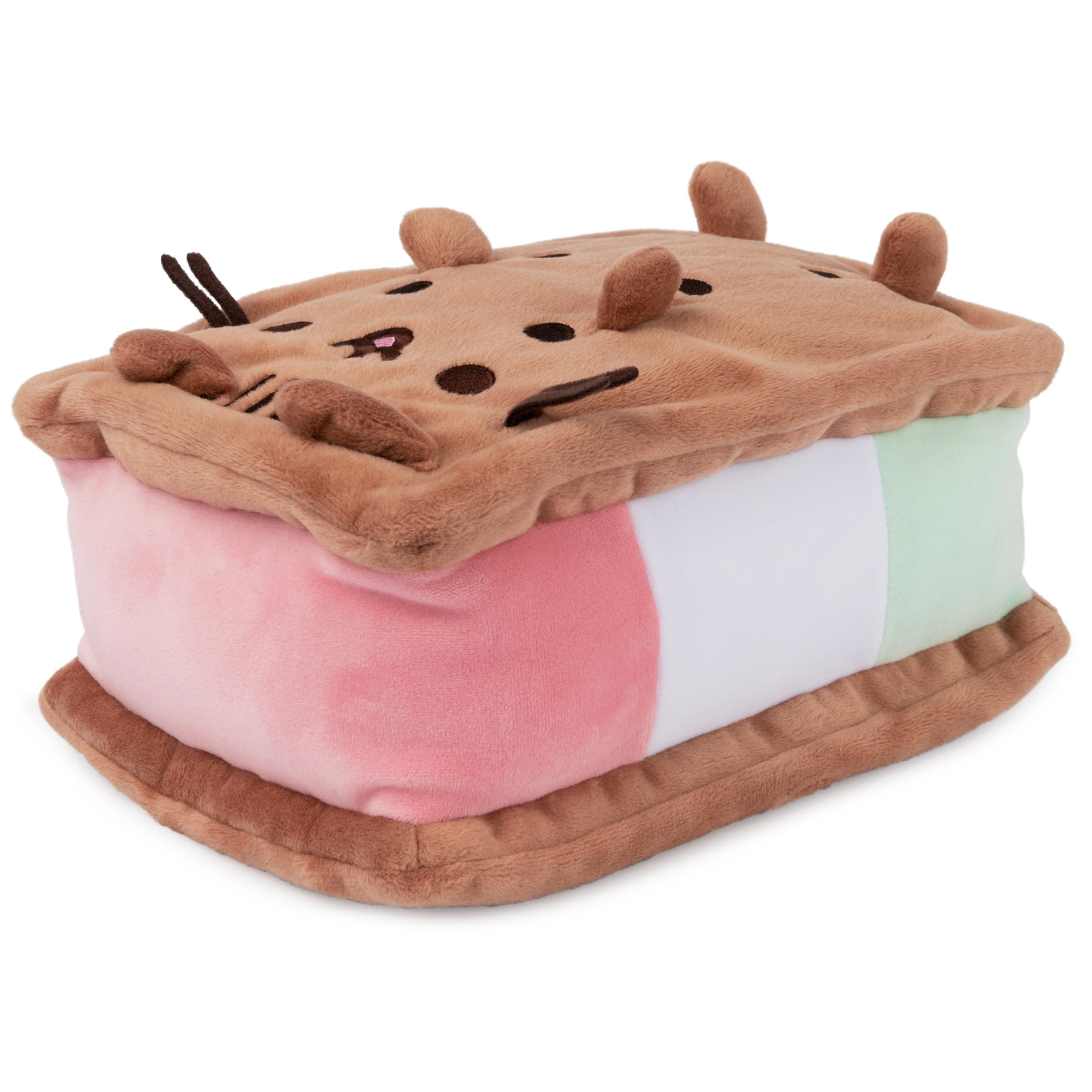 Foto 6 pulgar | Sandwich de Helado Napolitano Pusheen de Peluche Gund 24 cm - Venta Internacional
