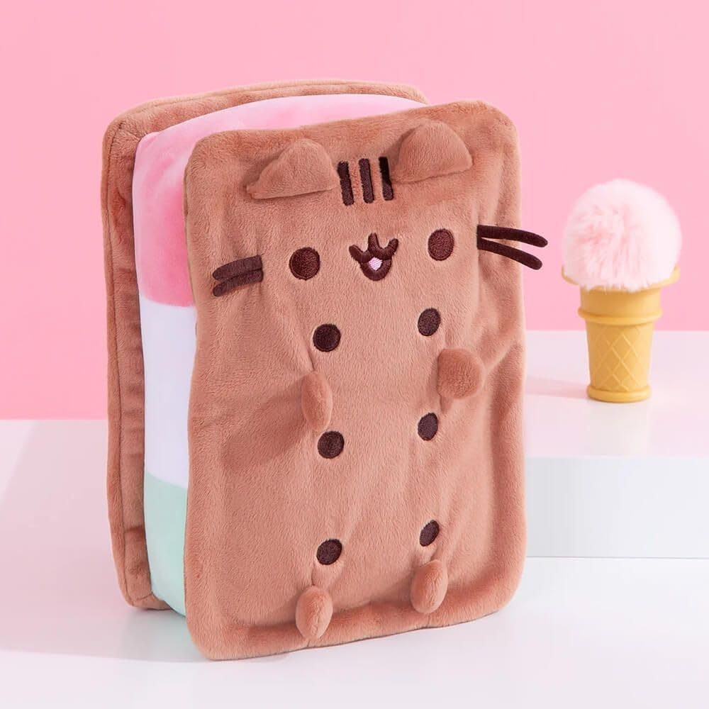 Foto 8 pulgar | Sandwich de Helado Napolitano Pusheen de Peluche Gund 24 cm - Venta Internacional