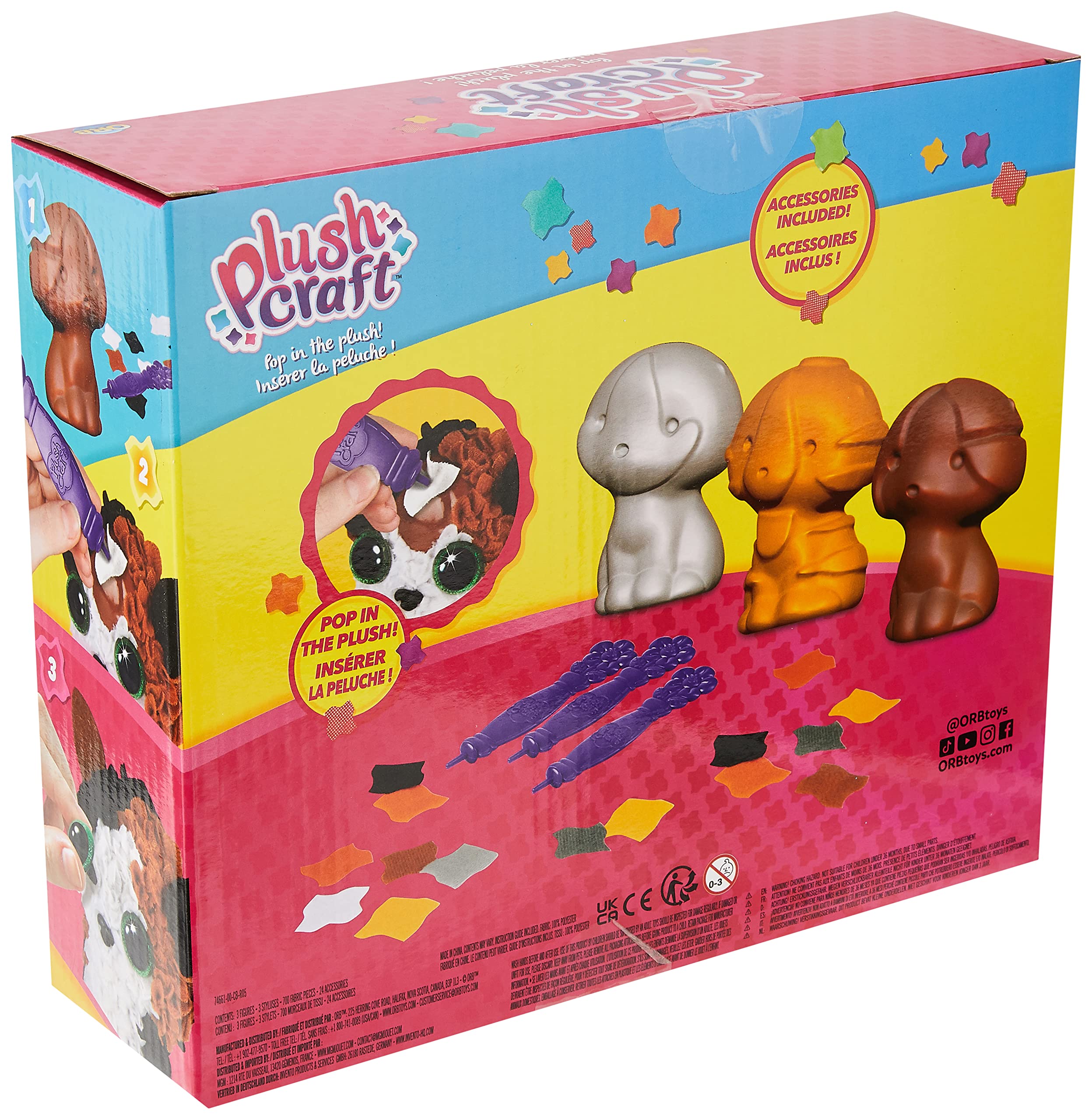 Foto 3 pulgar | Kit de Manualidades Orb The Factory Plushcraft Kitten Club 3d 730 Piezas - Venta Internacional