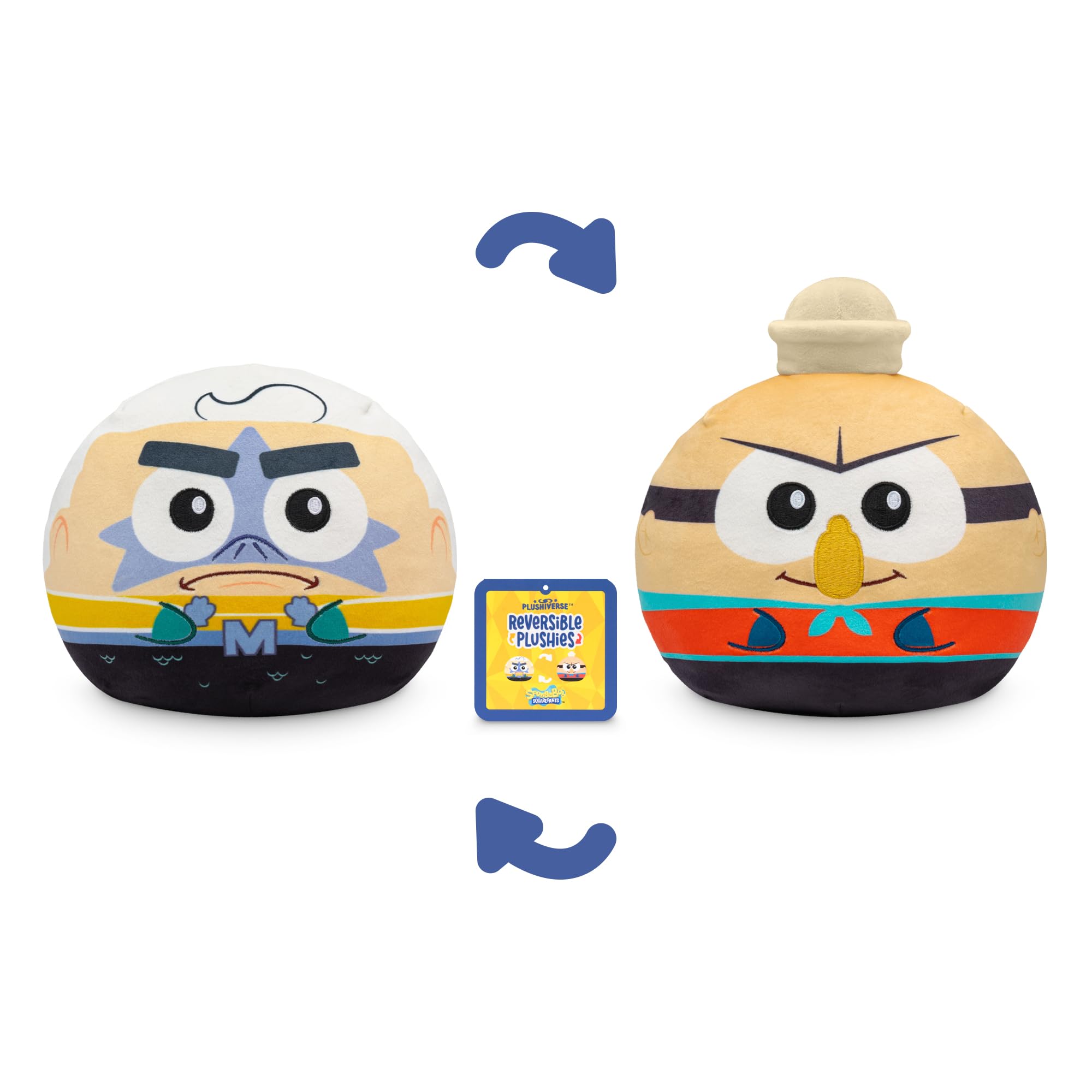 Foto 4 pulgar | Peluche TeeTurtle Bob Esponja Reversibles 15 Cm - Venta Internacional