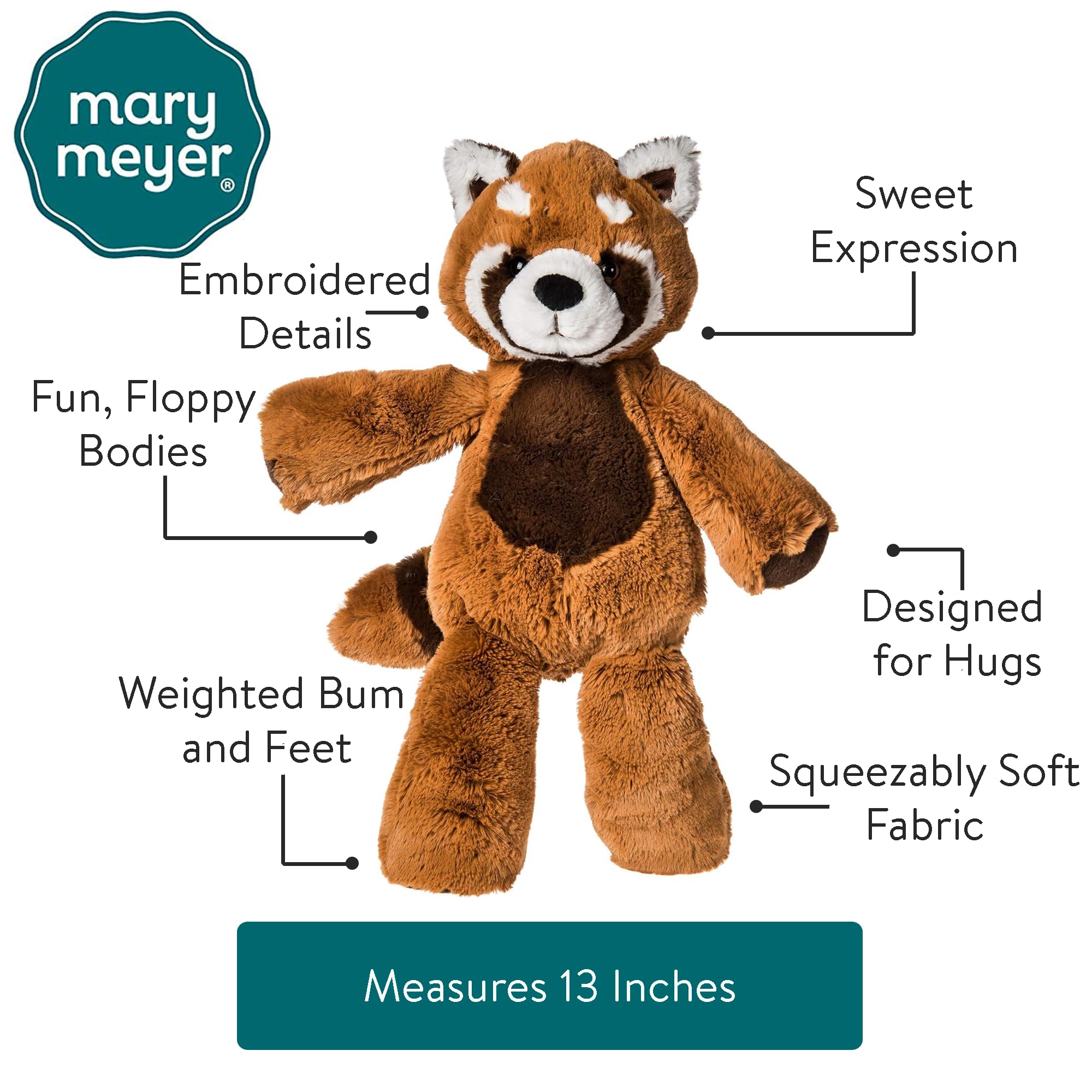 Foto 6 pulgar | Peluche Mary Meyer Marshmallow Zoo Red Panda 33 Cm - Venta Internacional.