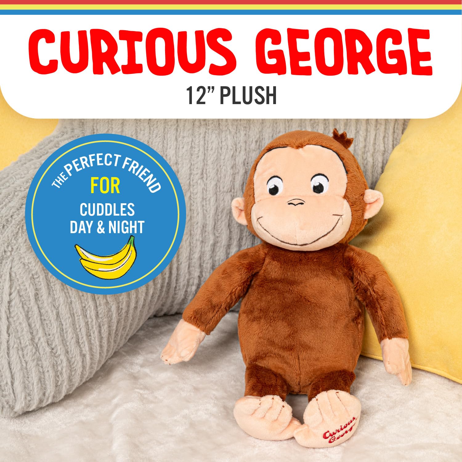 Foto 3 pulgar | Peluche Kids Preferred Curious George 30 cm - Venta Internacional