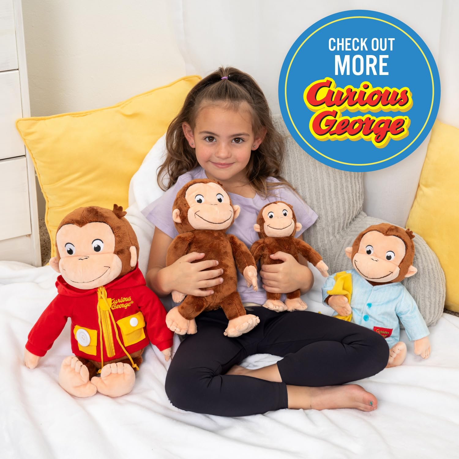 Foto 7 pulgar | Peluche Kids Preferred Curious George 30 cm - Venta Internacional
