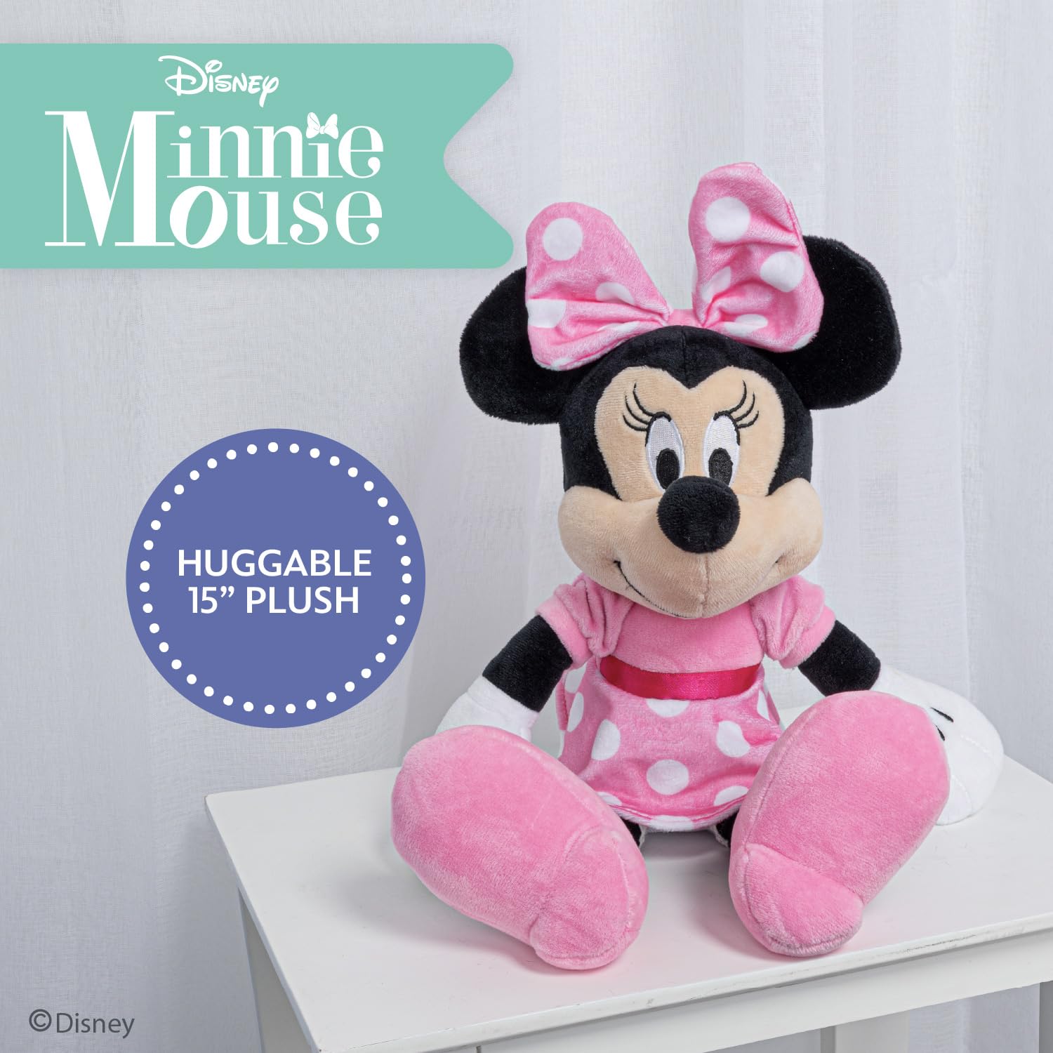 Foto 3 pulgar | Vestido Rosa De Minnie Mouse De Peluche De Disney De 15,5 Cm 2018 Con Etiqueta Colgante - Venta Internacional.