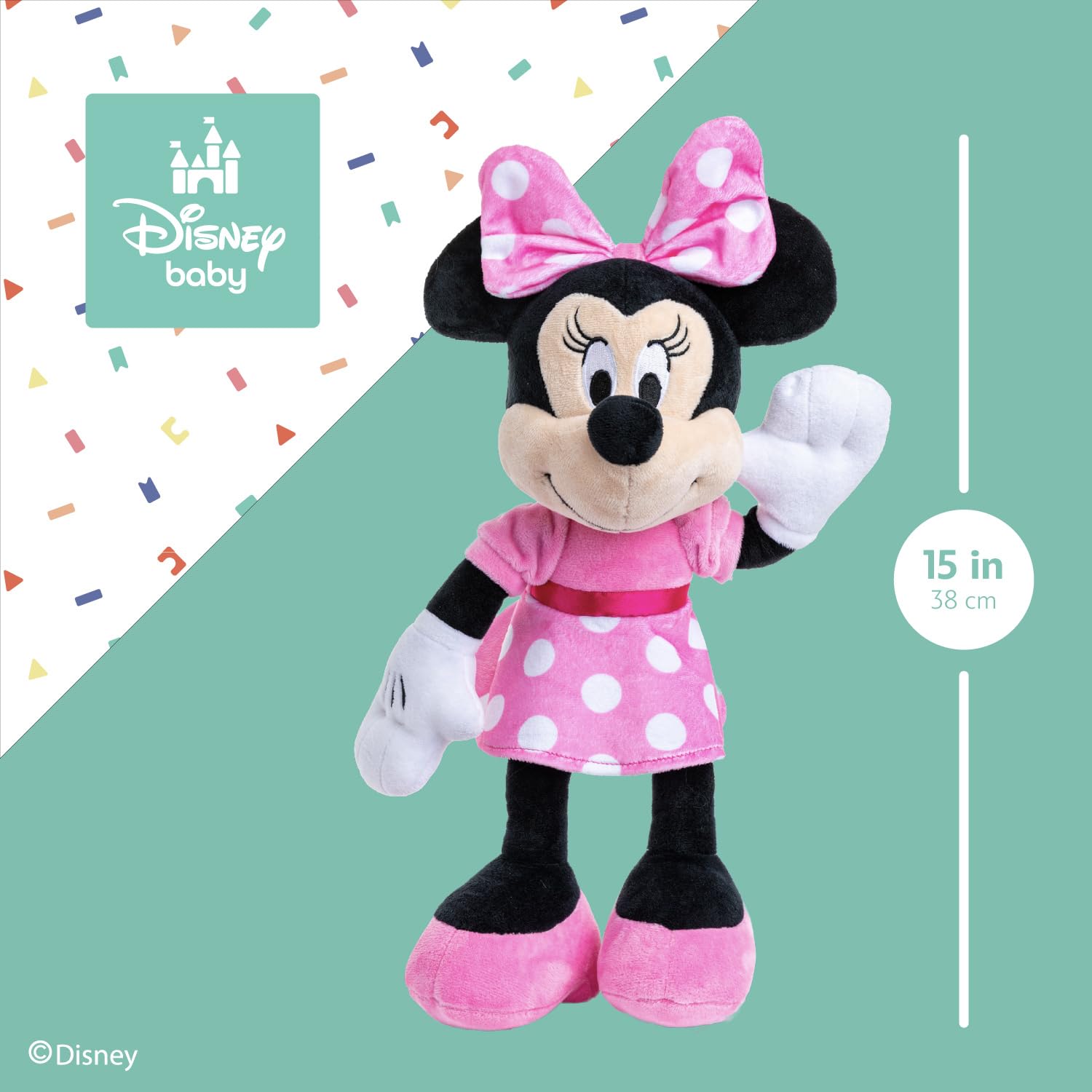 Foto 6 pulgar | Vestido Rosa De Minnie Mouse De Peluche De Disney De 15,5 Cm 2018 Con Etiqueta Colgante - Venta Internacional.