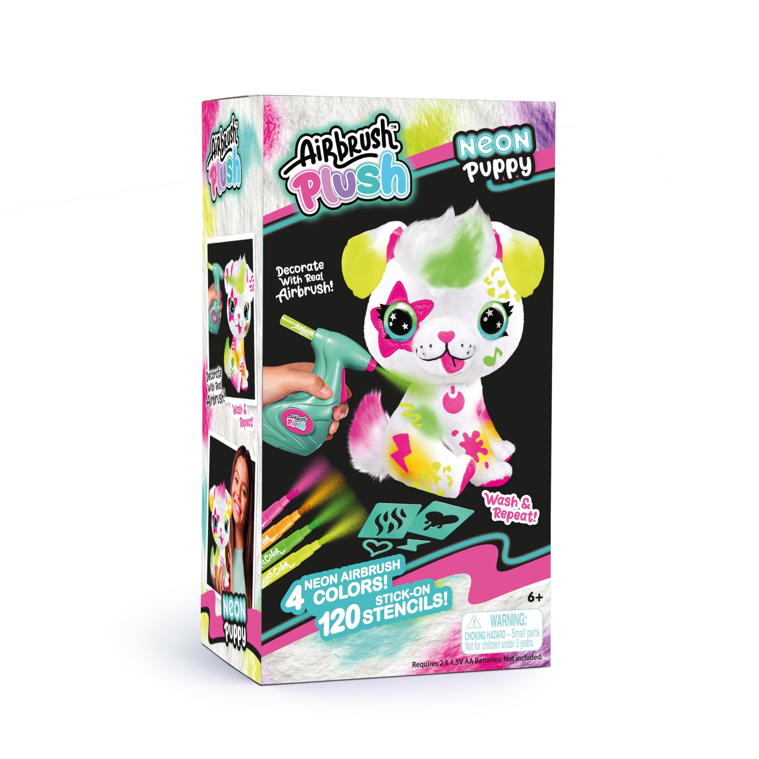 Foto 2 pulgar | Los Juguetes De Peluche Canal Con Aerógrafo Personalizan A Un Cachorro De Neón, Tamaño Grande, 6 O Más - Venta