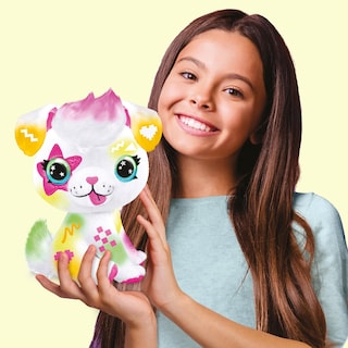 Foto 3 | Los Juguetes De Peluche Canal Con Aerógrafo Personalizan A Un Cachorro De Neón, Tamaño Grande, 6 O Más - Venta
