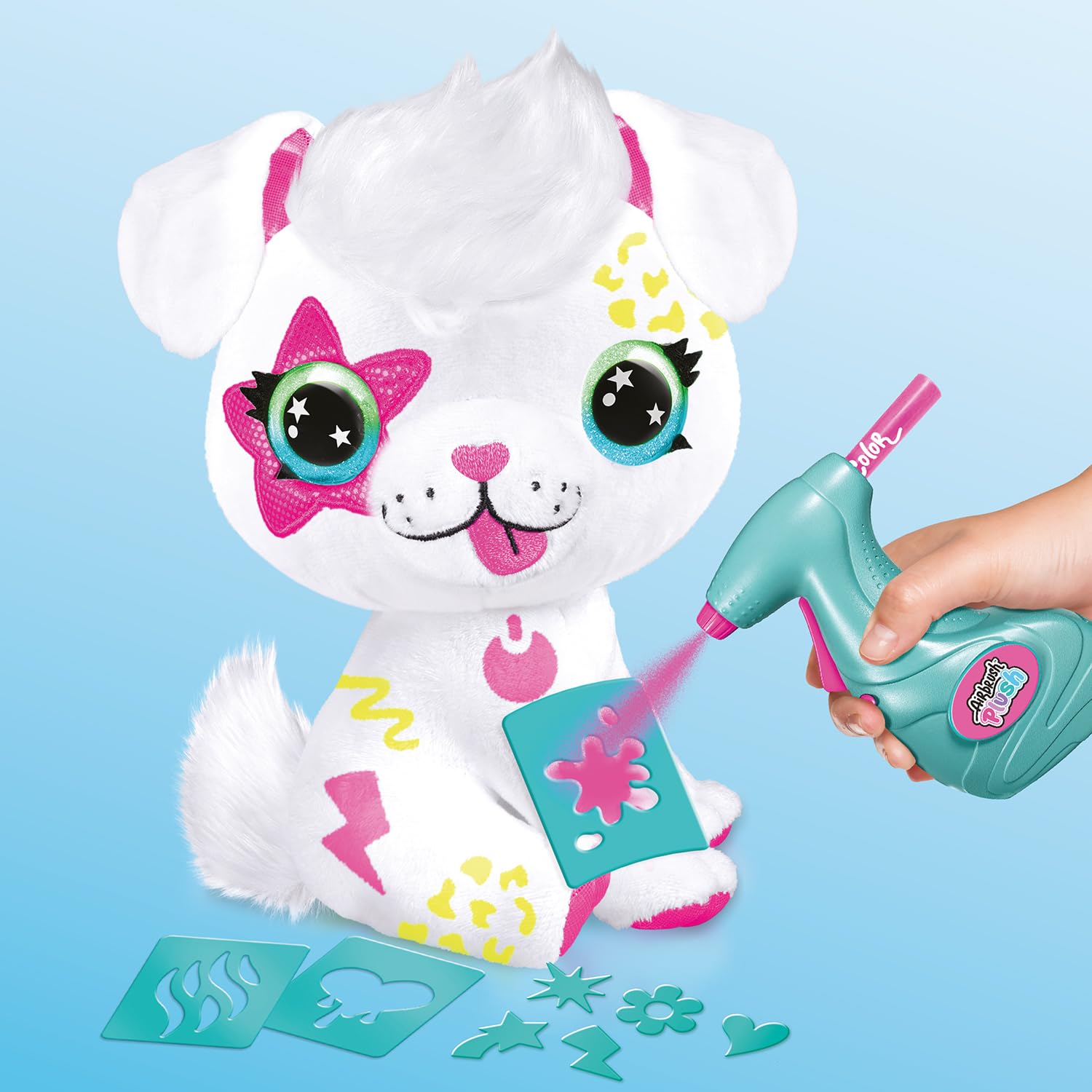 Foto 5 pulgar | Los Juguetes De Peluche Canal Con Aerógrafo Personalizan A Un Cachorro De Neón, Tamaño Grande, 6 O Más - Venta