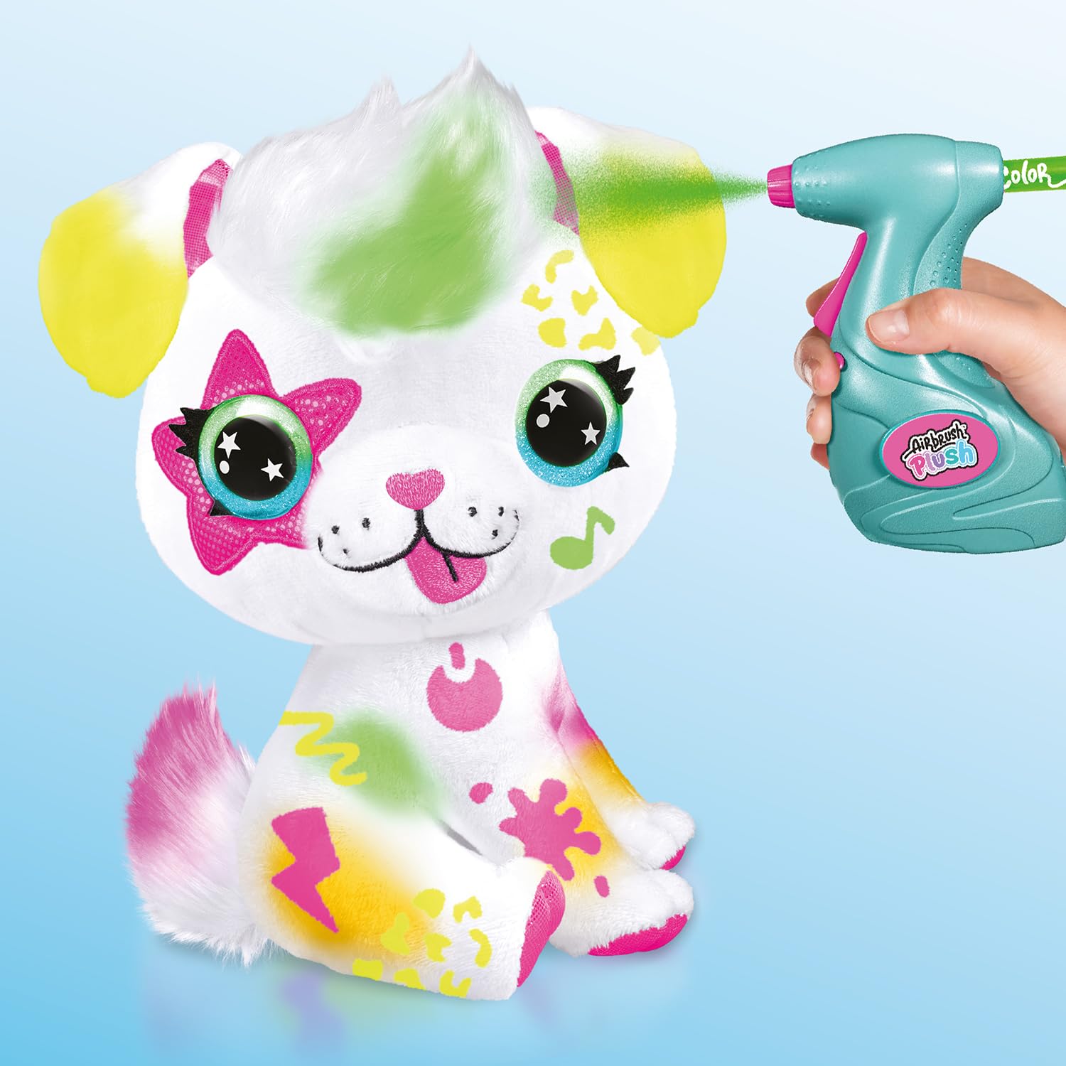 Foto 6 pulgar | Los Juguetes De Peluche Canal Con Aerógrafo Personalizan A Un Cachorro De Neón, Tamaño Grande, 6 O Más - Venta