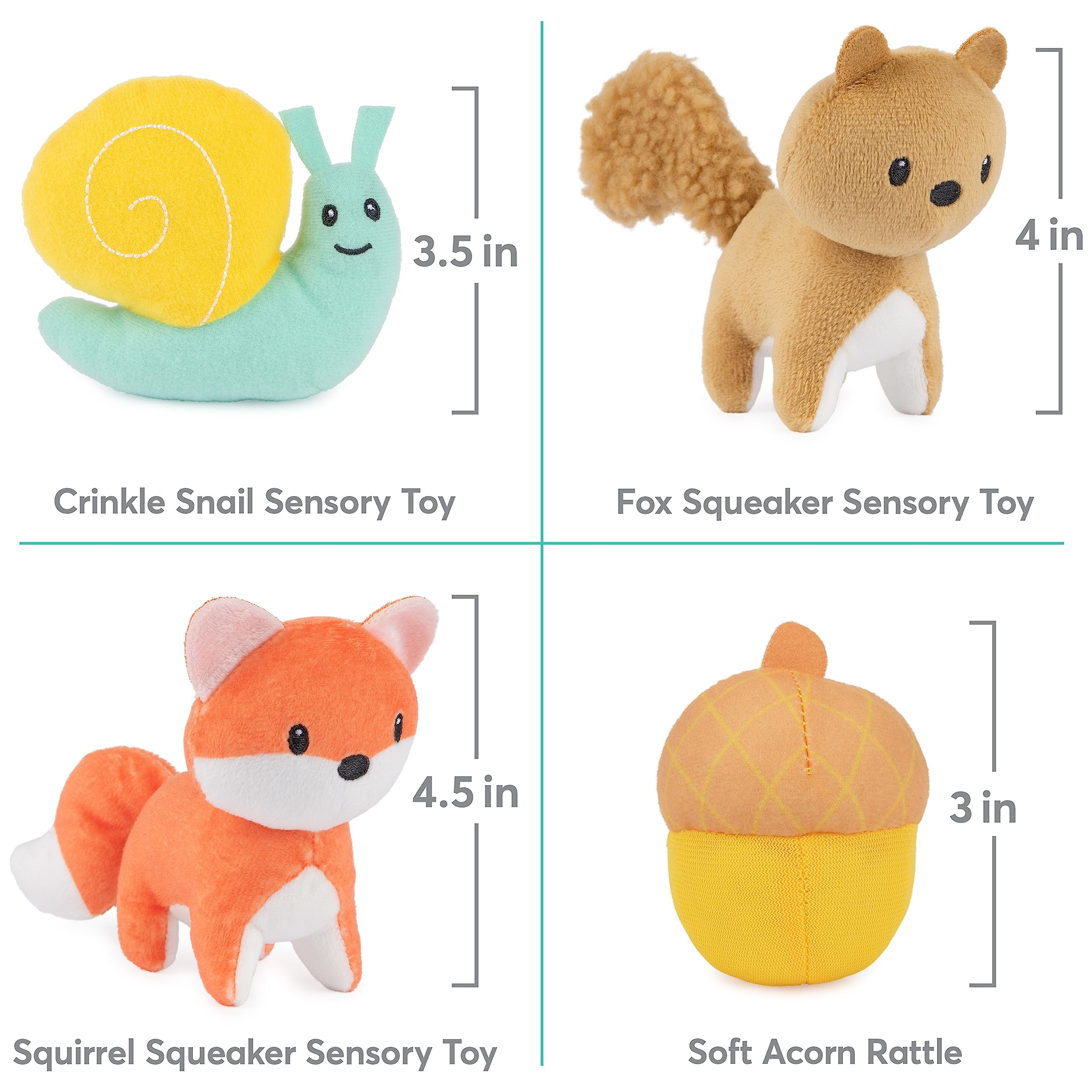 Foto 5 | Set De Peluche Gund Baby Play Soft My Woodland Friends, 5 Piezas - Venta Internacional.