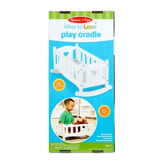 Foto 3 | Cradle Melissa & Doug Mine To Love De Madera Para Muñecas, Color Blanco - Venta Internacional.