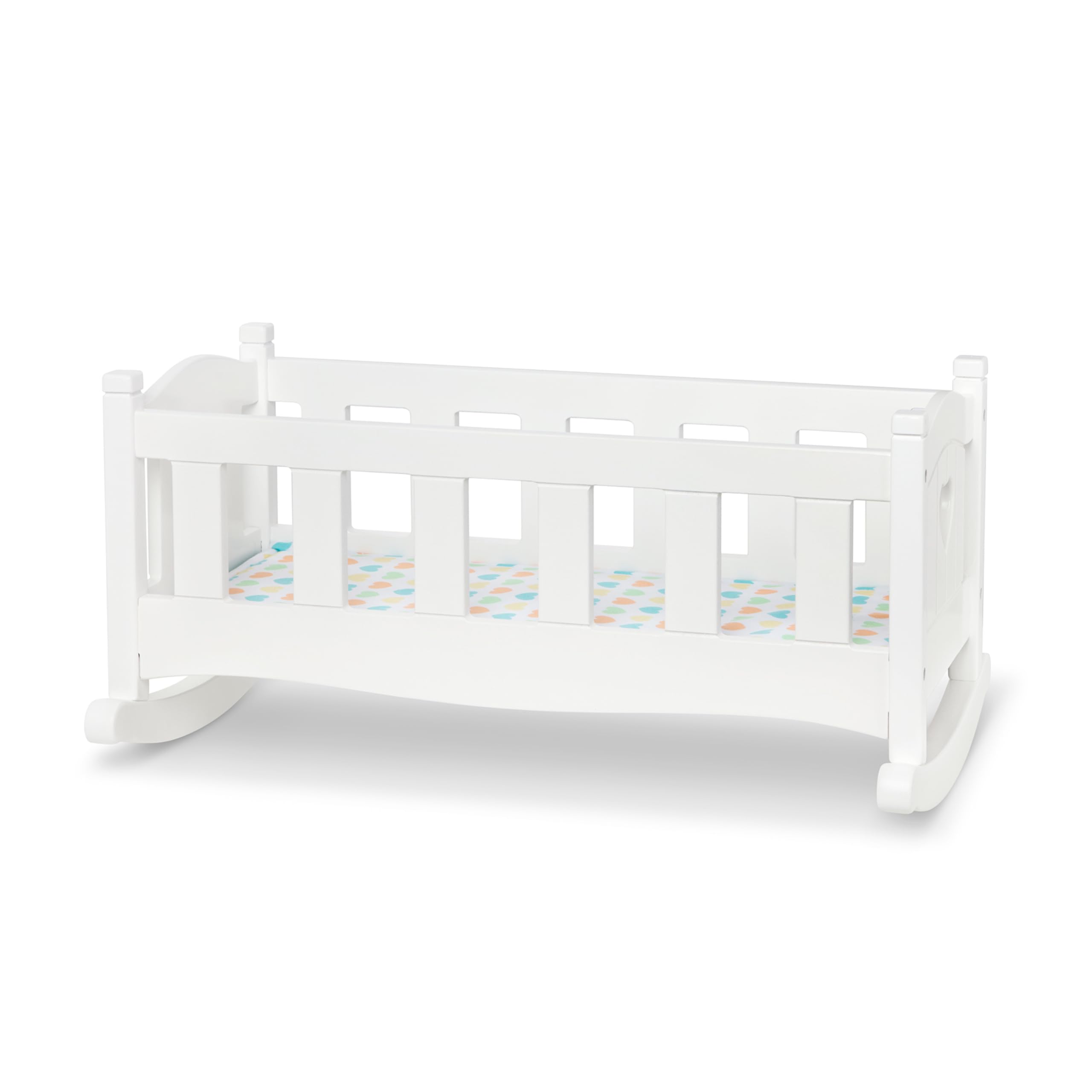 Foto 5 pulgar | Cradle Melissa & Doug Mine To Love De Madera Para Muñecas, Color Blanco - Venta Internacional.