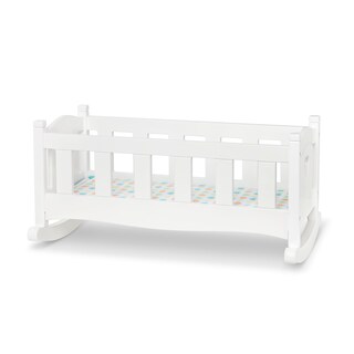 Foto 4 | Cradle Melissa & Doug Mine To Love De Madera Para Muñecas, Color Blanco - Venta Internacional.