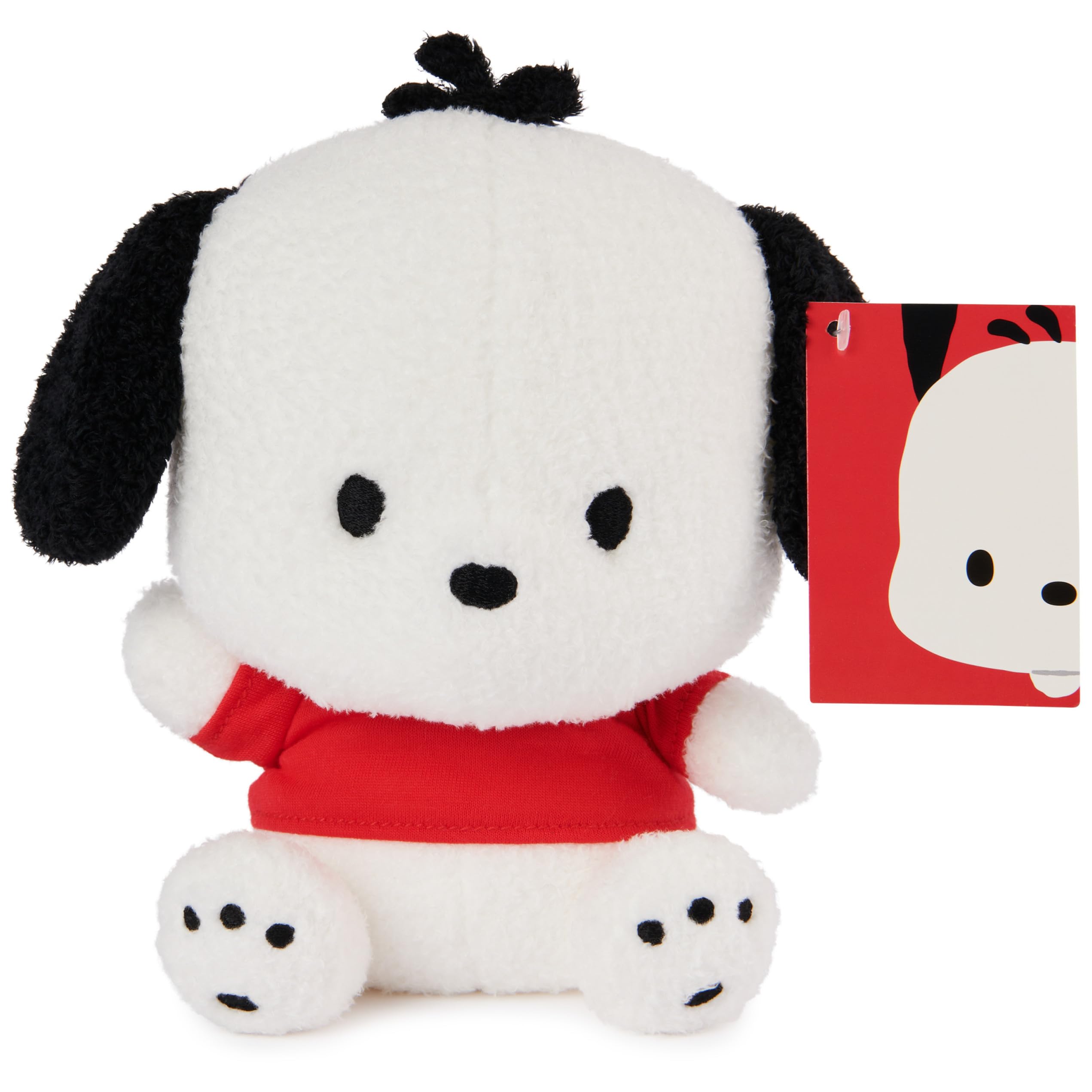 Foto 7 pulgar | Peluche Gund Sanrio Pochacco Puppy Blanco/rojo 15 Cm - Venta Internacional.