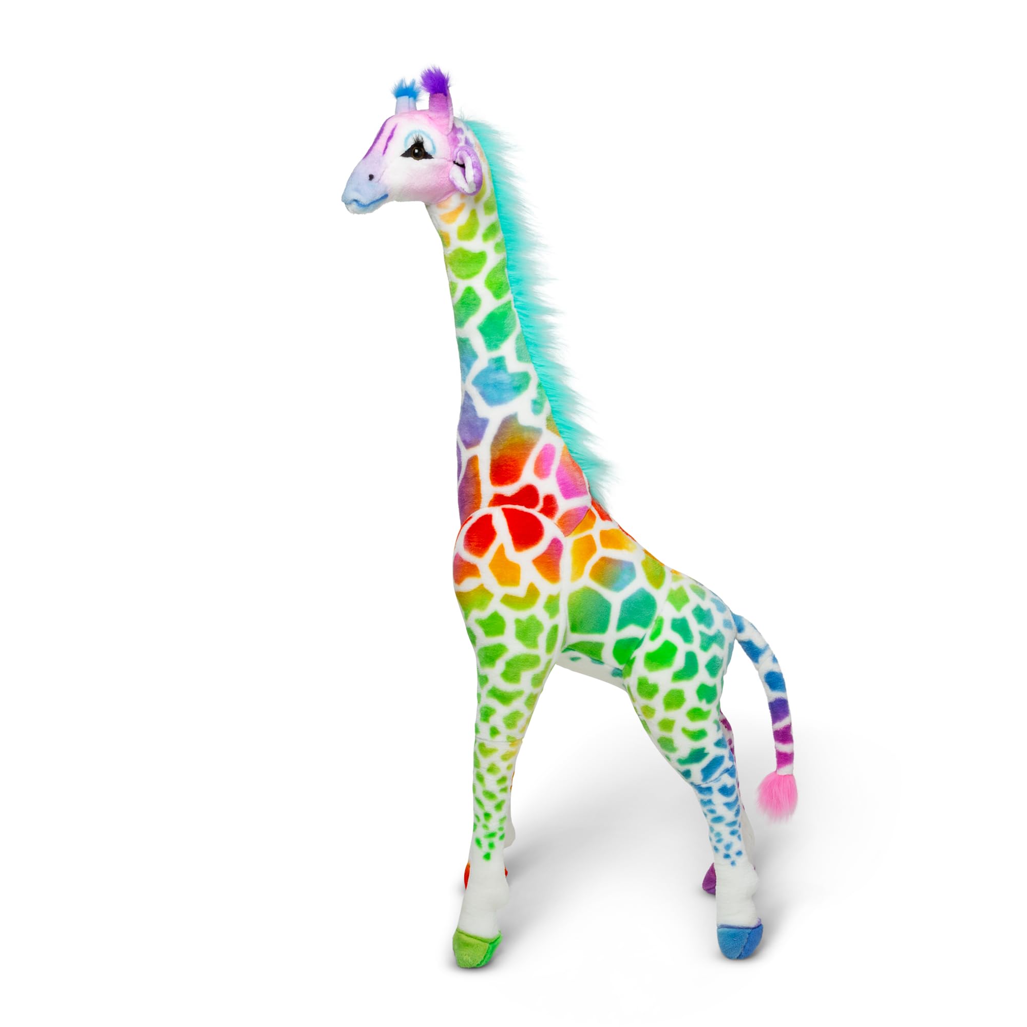 Foto 5 pulgar | Juguete De Peluche Melissa & Doug Rainbow Jiraffe De 4 Pies De Altura - Venta Internacional.