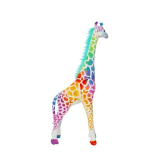 Foto 5 | Juguete De Peluche Melissa & Doug Rainbow Jiraffe De 4 Pies De Altura - Venta Internacional.