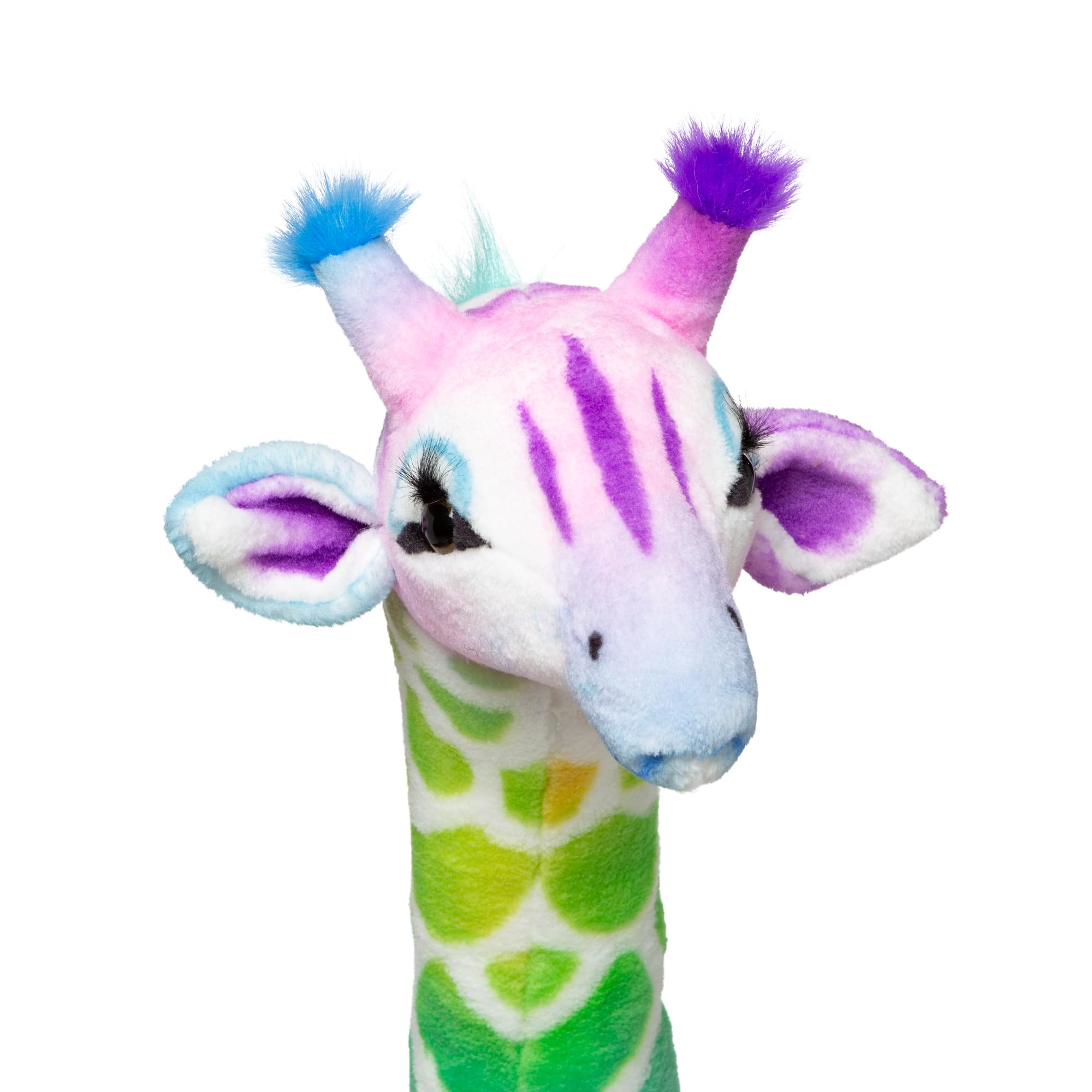 Foto 7 pulgar | Juguete De Peluche Melissa & Doug Rainbow Jiraffe De 4 Pies De Altura - Venta Internacional.