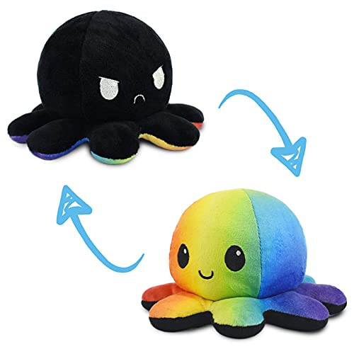 Foto 2 pulgar | Peluche Teeturtle, El Original Pulpo Reversible, Arcoíris Negro - Venta Internacional.
