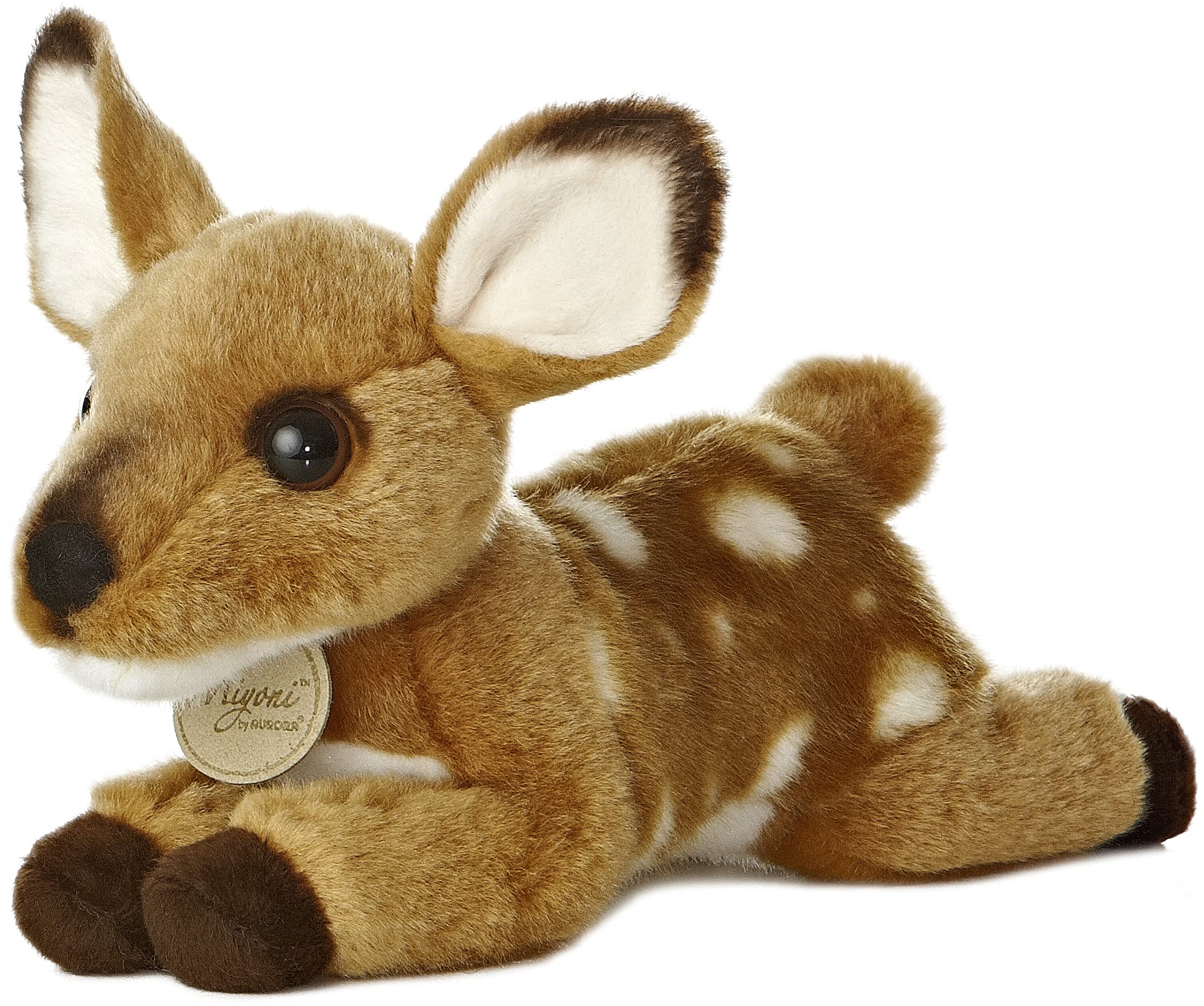 Foto 2 pulgar | Peluche Aurora Realistic Miyoni Fawn Cafe 20 cm - Venta Internacional