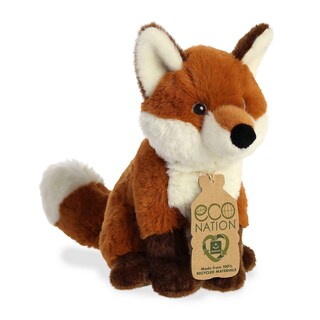 Foto 2 | Animal De Peluche Aurora Eco-friendly Eco Nation Fox Rojo 23 Cm - Venta Internacional.