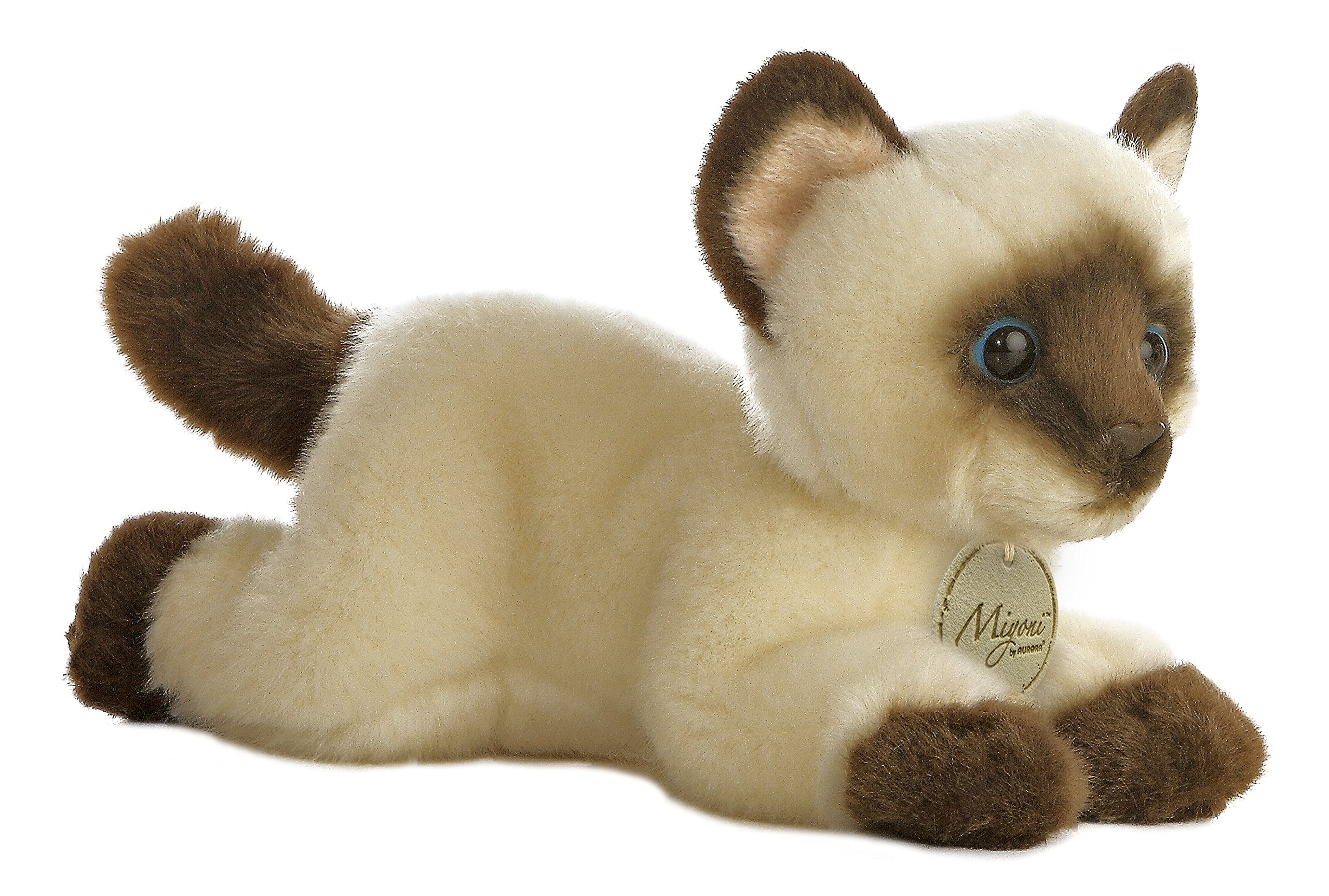 Peluche Aurora  Adorable Gato Siamés Miyoni  De 20 Cm - Venta Internacional.