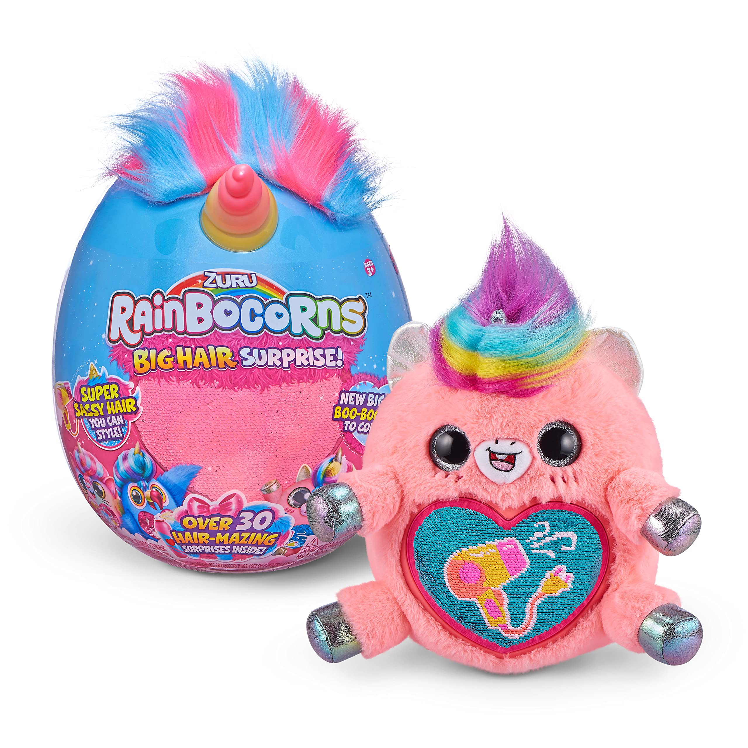 Animal De Peluche Rainbocorns Big Hair Surprise Zuru Unicorn - Venta Internacional.