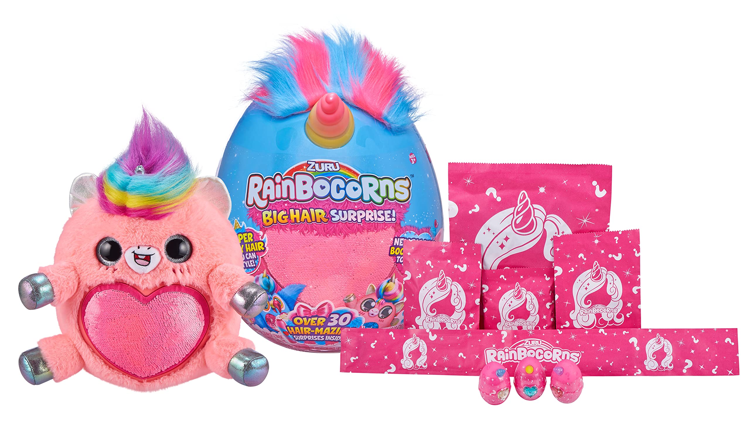 Foto 3 pulgar | Animal De Peluche Rainbocorns Big Hair Surprise Zuru Unicorn - Venta Internacional.