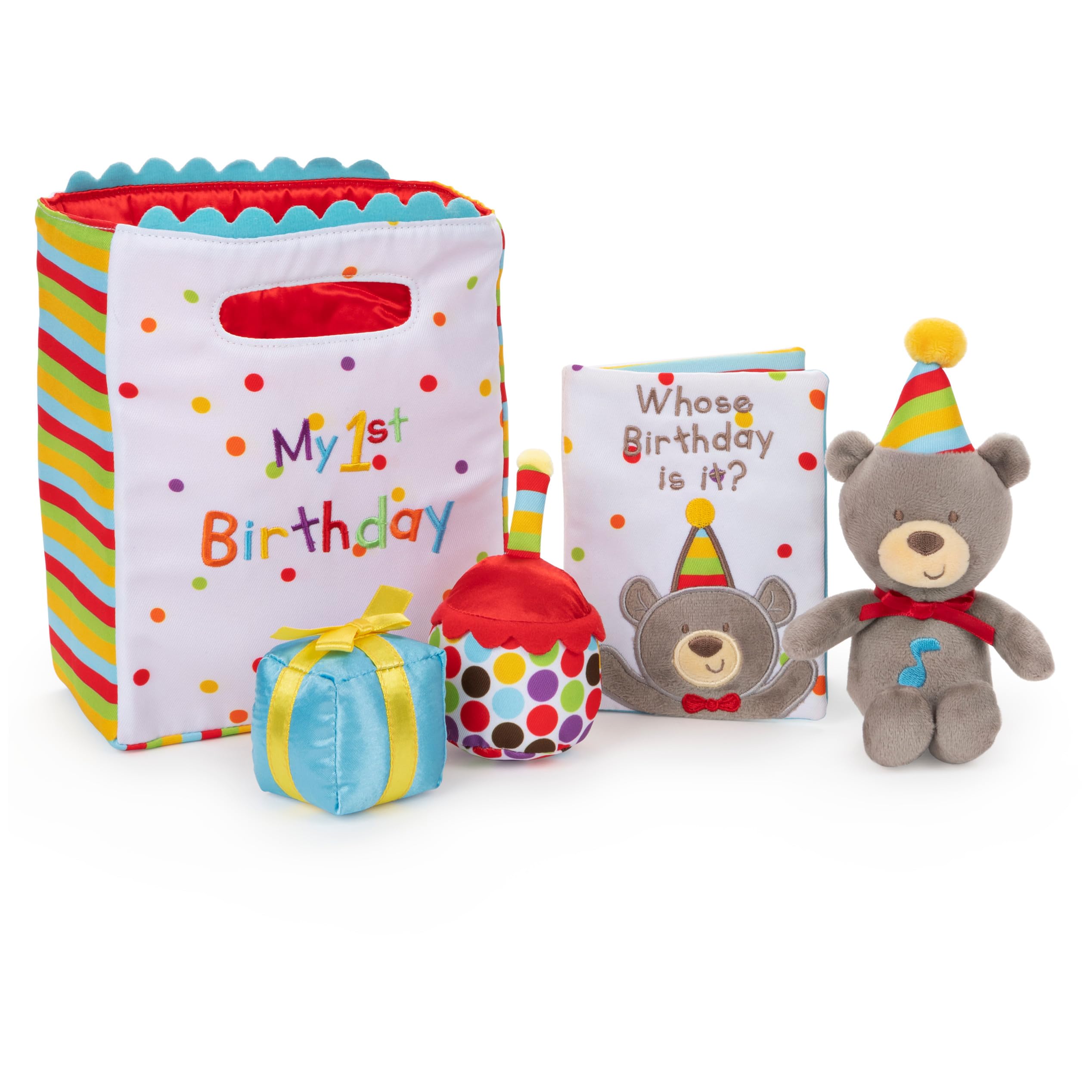 Set De Juego De Peluche Gund Baby My First Birthday De 5 Piezas Para Bebés - Venta Internacional.