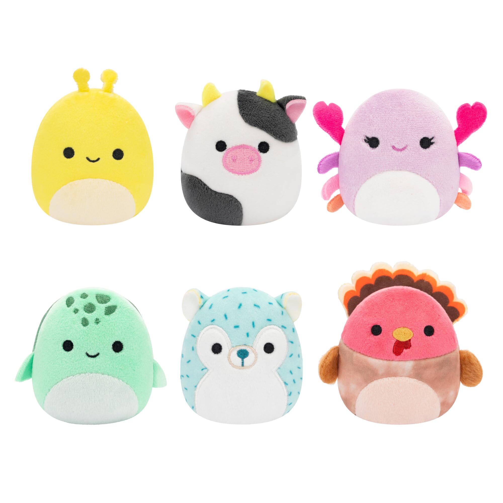 Juguete De Peluche Squishmallows Original Micromallows, Paquete De 6 - Venta Internacional.