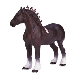 Foto 3 | Figura De Juguete Mojo Shire Horse, Réplica Realista, Multicolor - Venta Internacional.