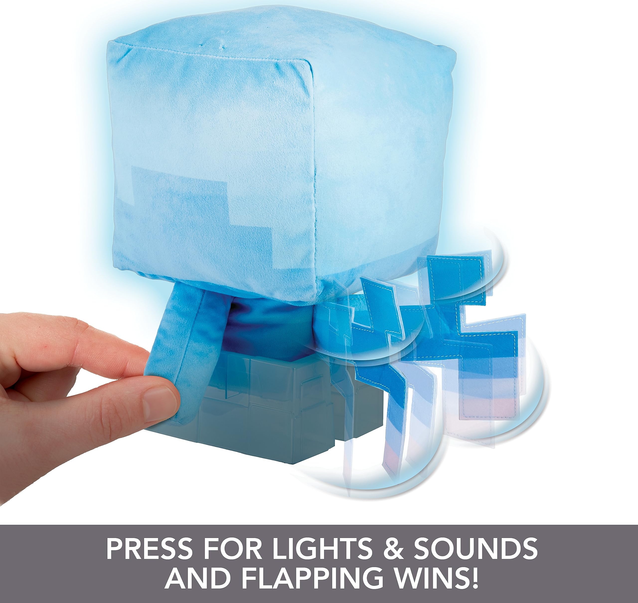 Foto 5 pulgar | Peluche Mattel Minecraft Legends Allay Con Luces Y Sonidos - Venta Internacional.