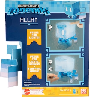 Foto 5 | Peluche Mattel Minecraft Legends Allay Con Luces Y Sonidos - Venta Internacional.