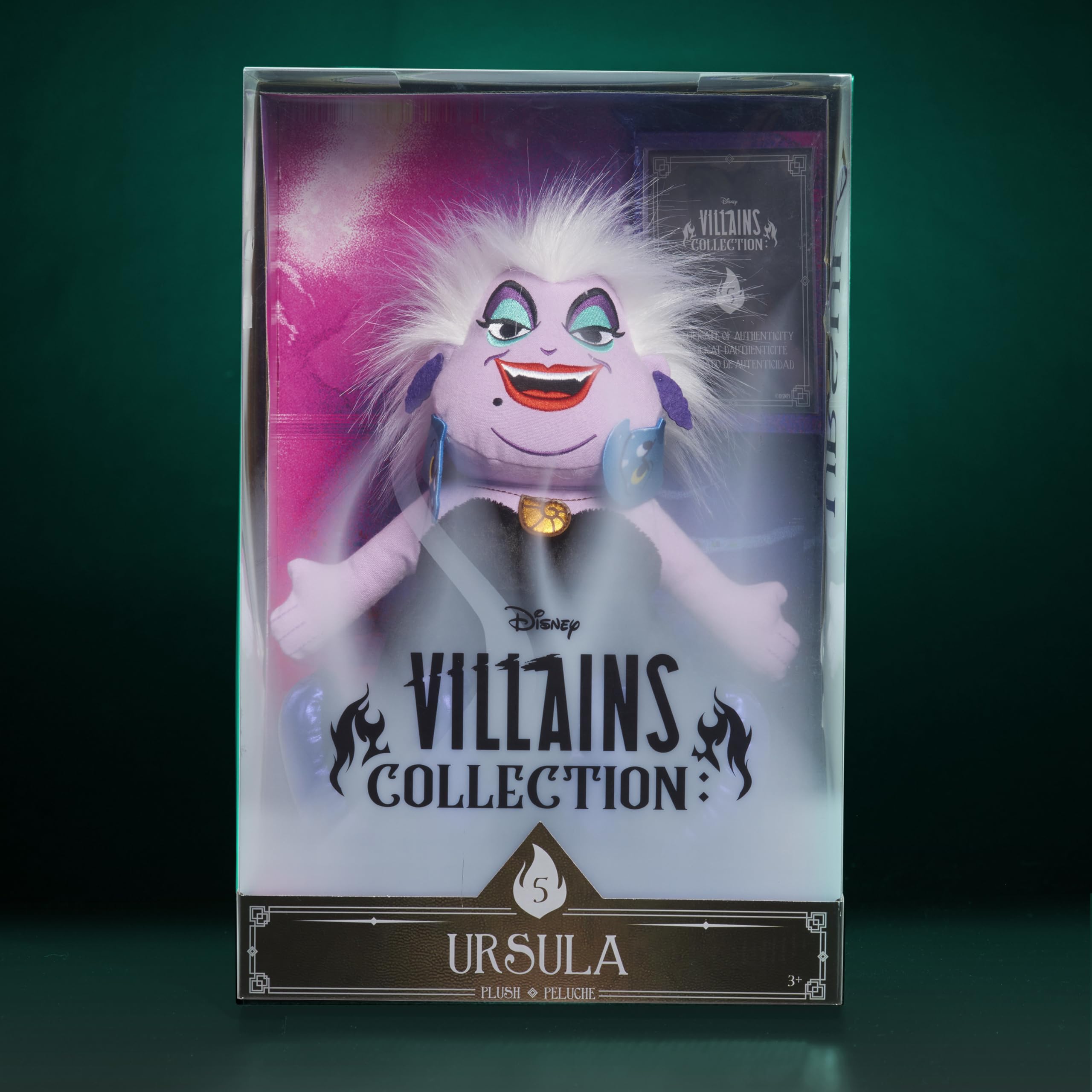 Foto 4 pulgar | Peluche Just Play Disney Villains Ursula, 33 Cm, Niños A Partir De 3 Años - Venta Internacional.