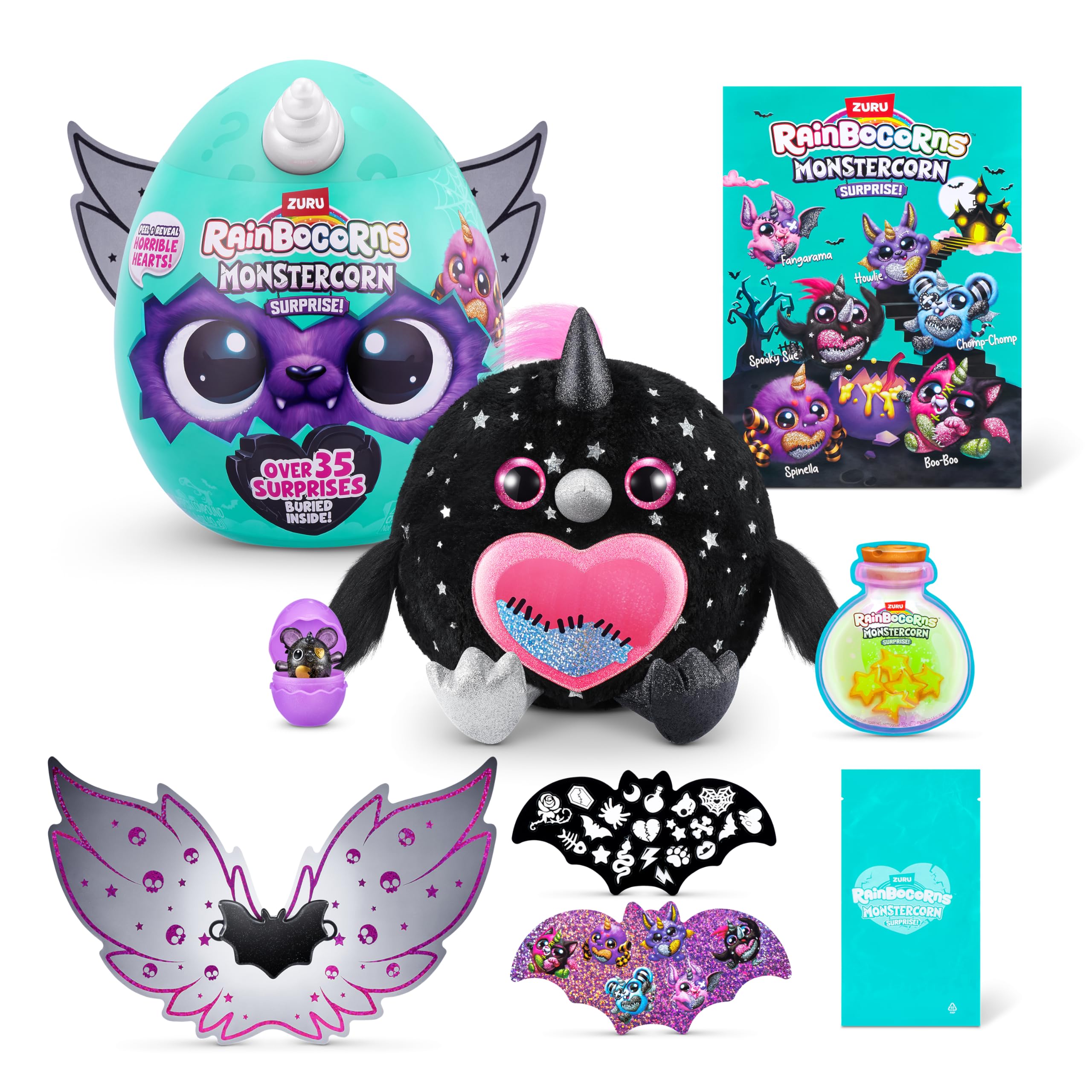 Foto 2 pulgar | Juguete Rainbocorns Monstercorn Surprise Raven Con 35 Sorpresas - Venta Internacional.