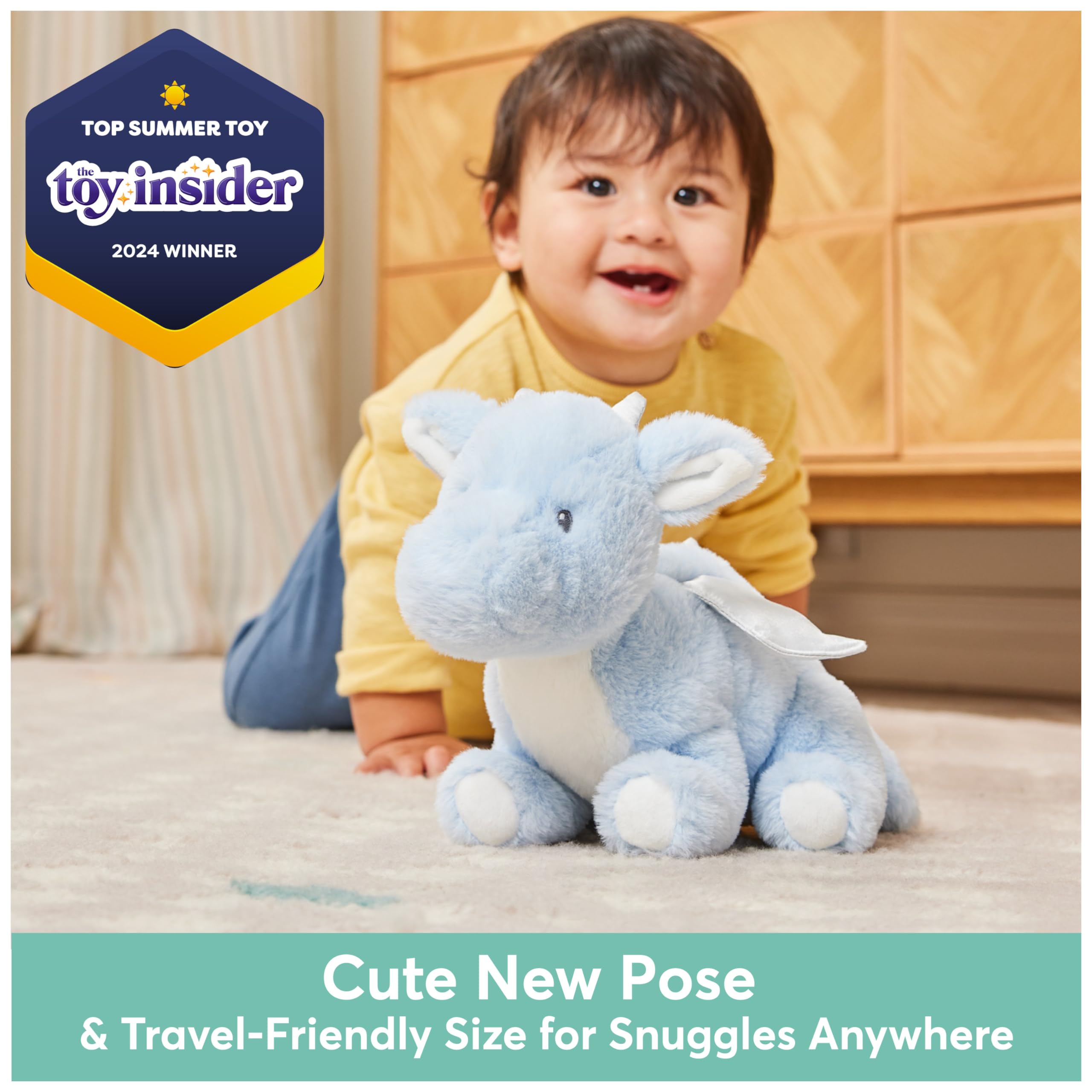 Foto 3 pulgar | Peluche Gund Zephie Dragon para Bebés Y Niños Pequeños Azul - Venta Internacional