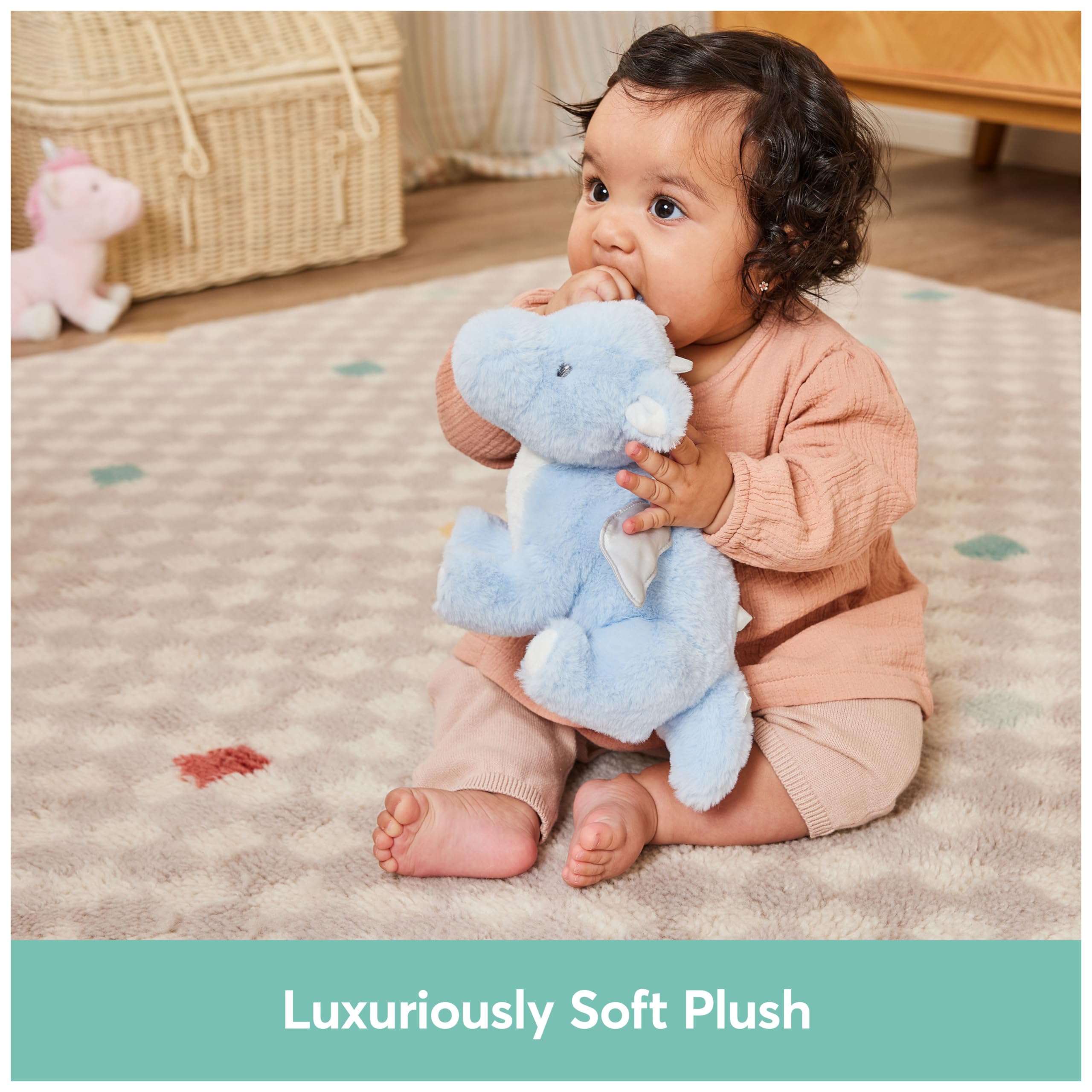 Foto 4 pulgar | Peluche Gund Zephie Dragon para Bebés Y Niños Pequeños Azul - Venta Internacional