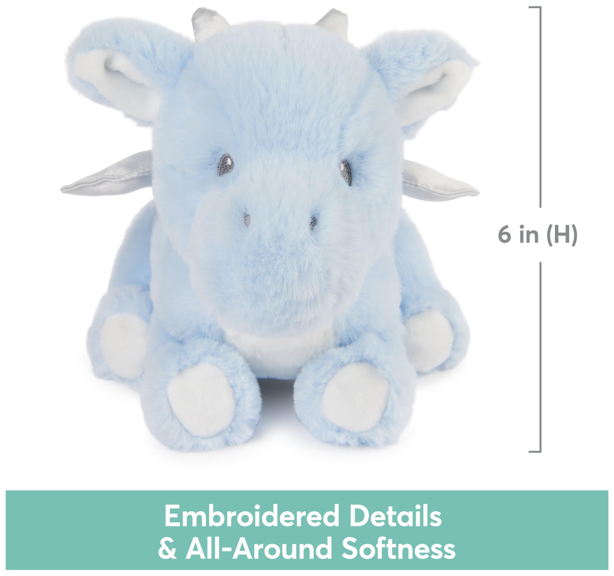 Foto 6 pulgar | Peluche Gund Zephie Dragon para Bebés Y Niños Pequeños Azul - Venta Internacional