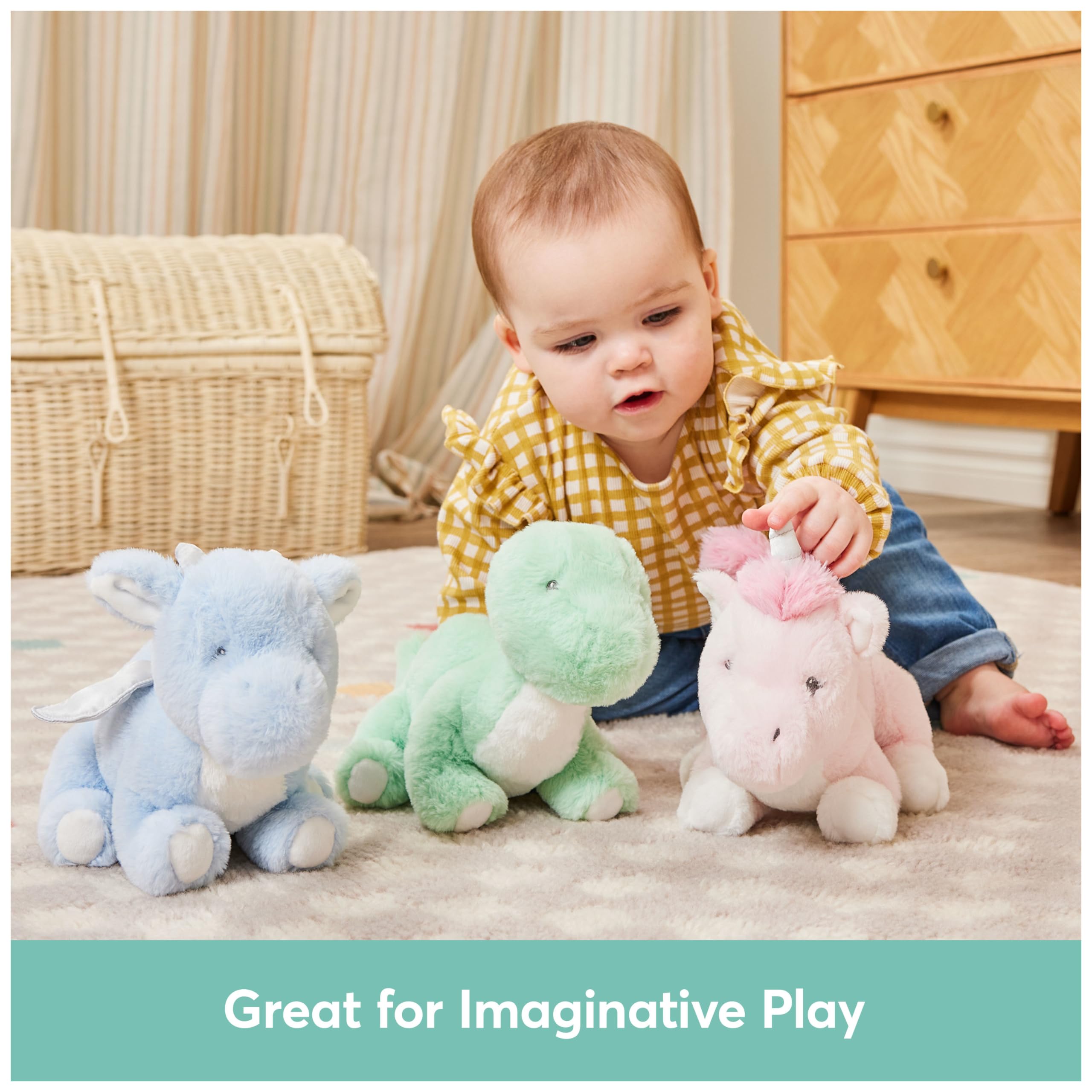 Foto 8 pulgar | Peluche Gund Zephie Dragon para Bebés Y Niños Pequeños Azul - Venta Internacional